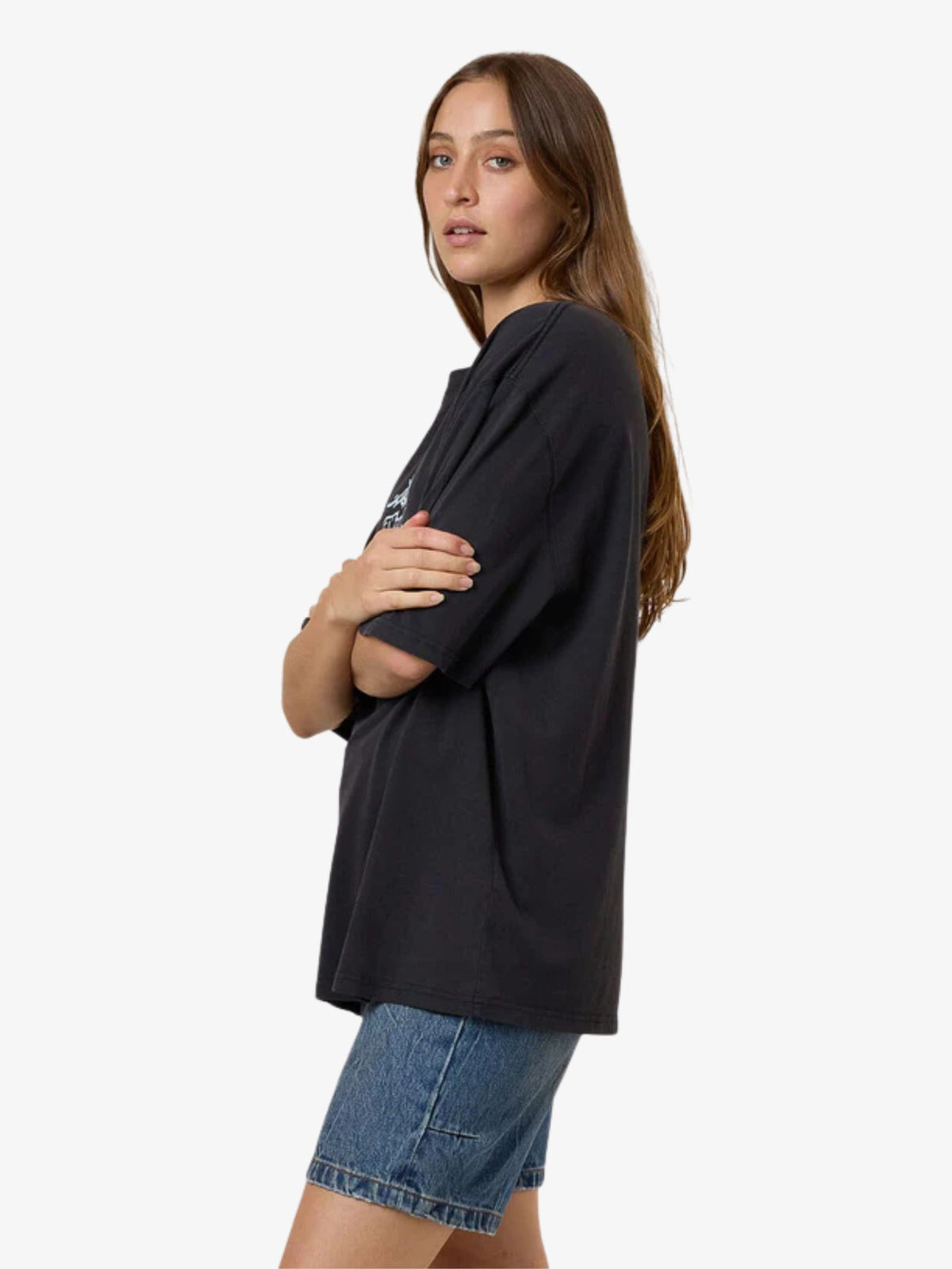 Thrills Metal And Mayhem Oversized Tee | WASHED BLACK