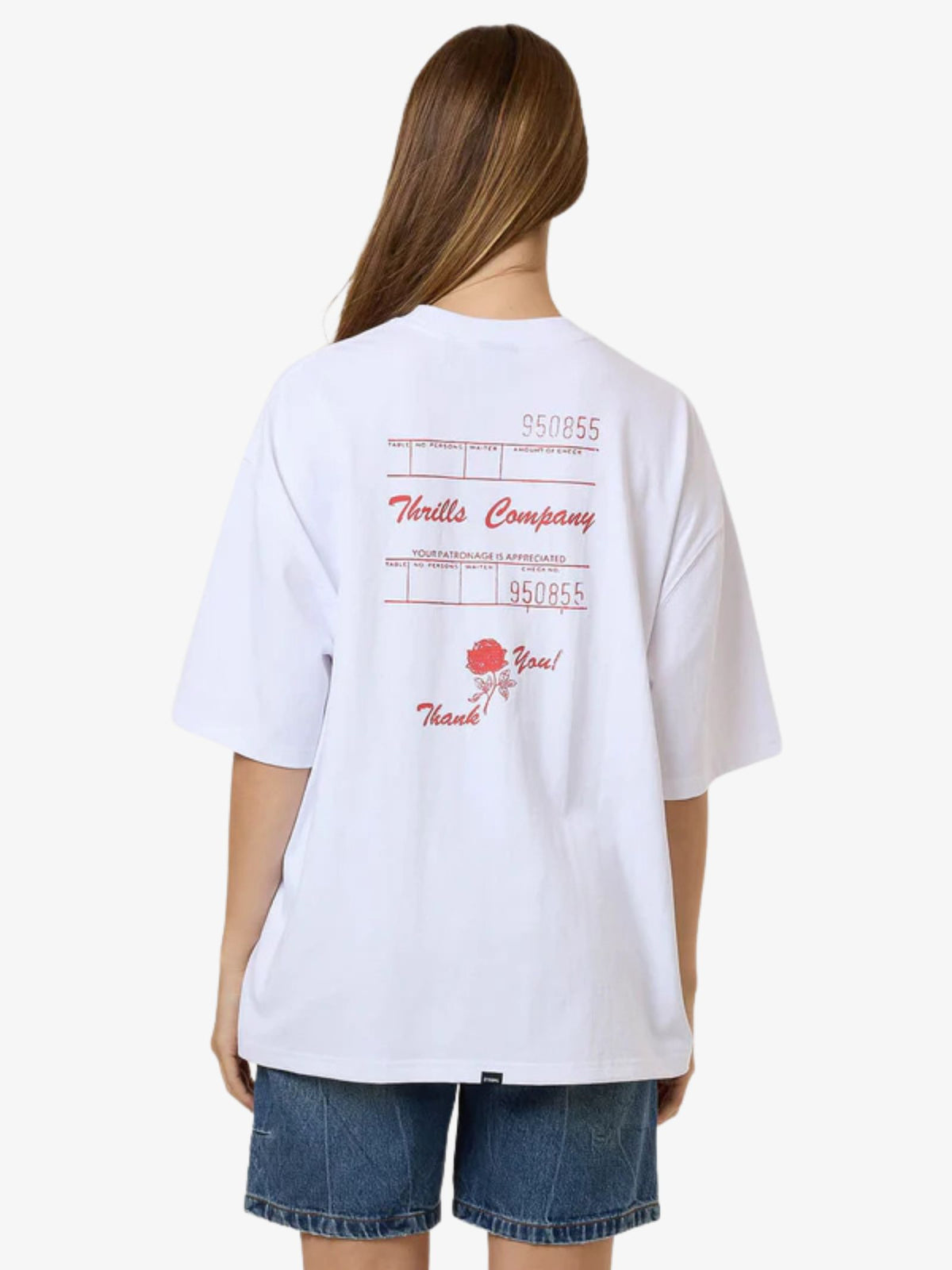 Thrills Appreciation Oversize Tee | WHITE