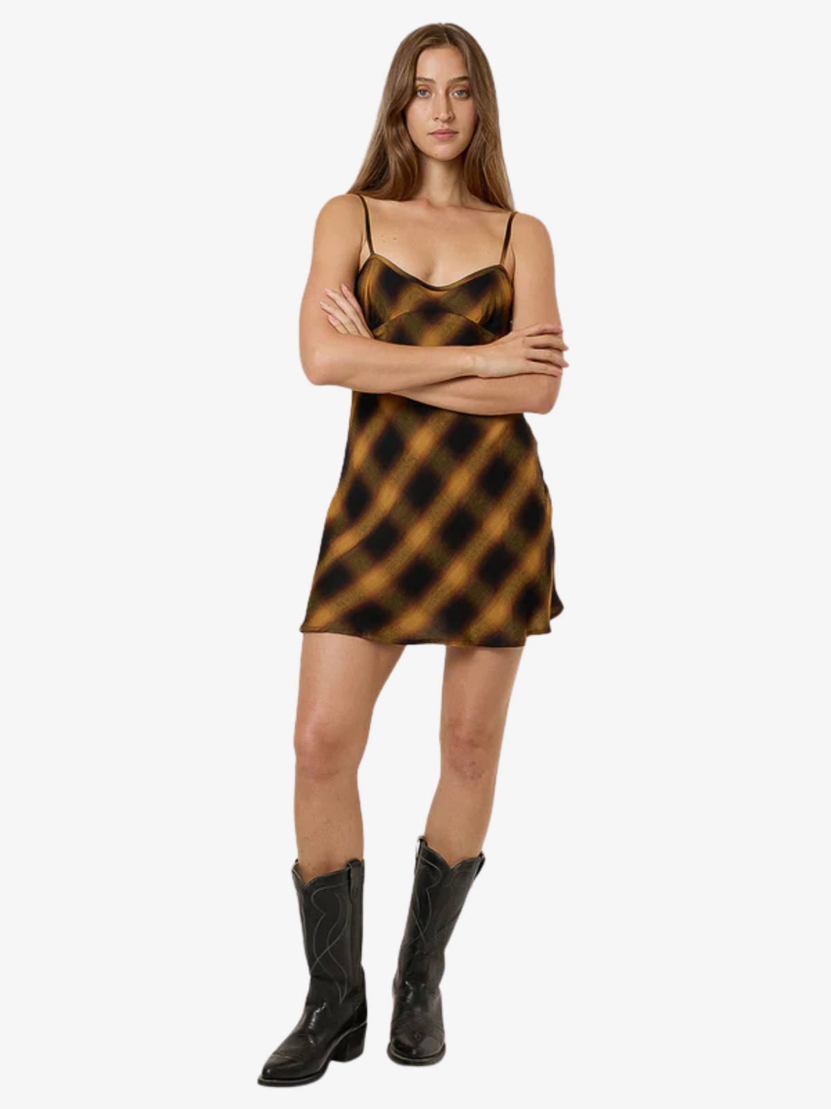 Thrills Lost Signal Mini Dress | BRONZE
