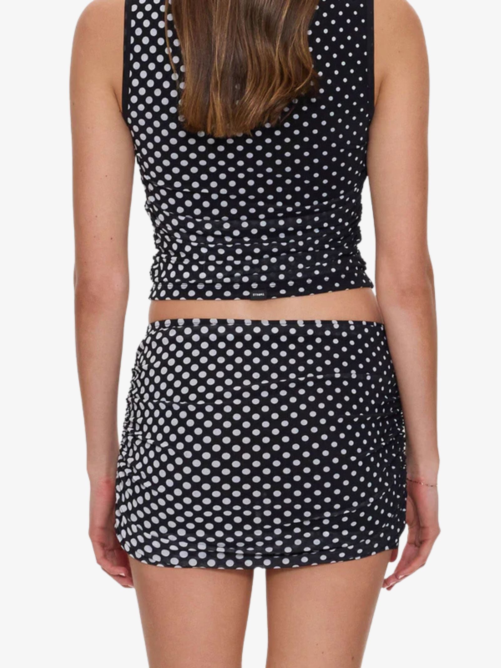 Disconnect Mesh Mini Skirt