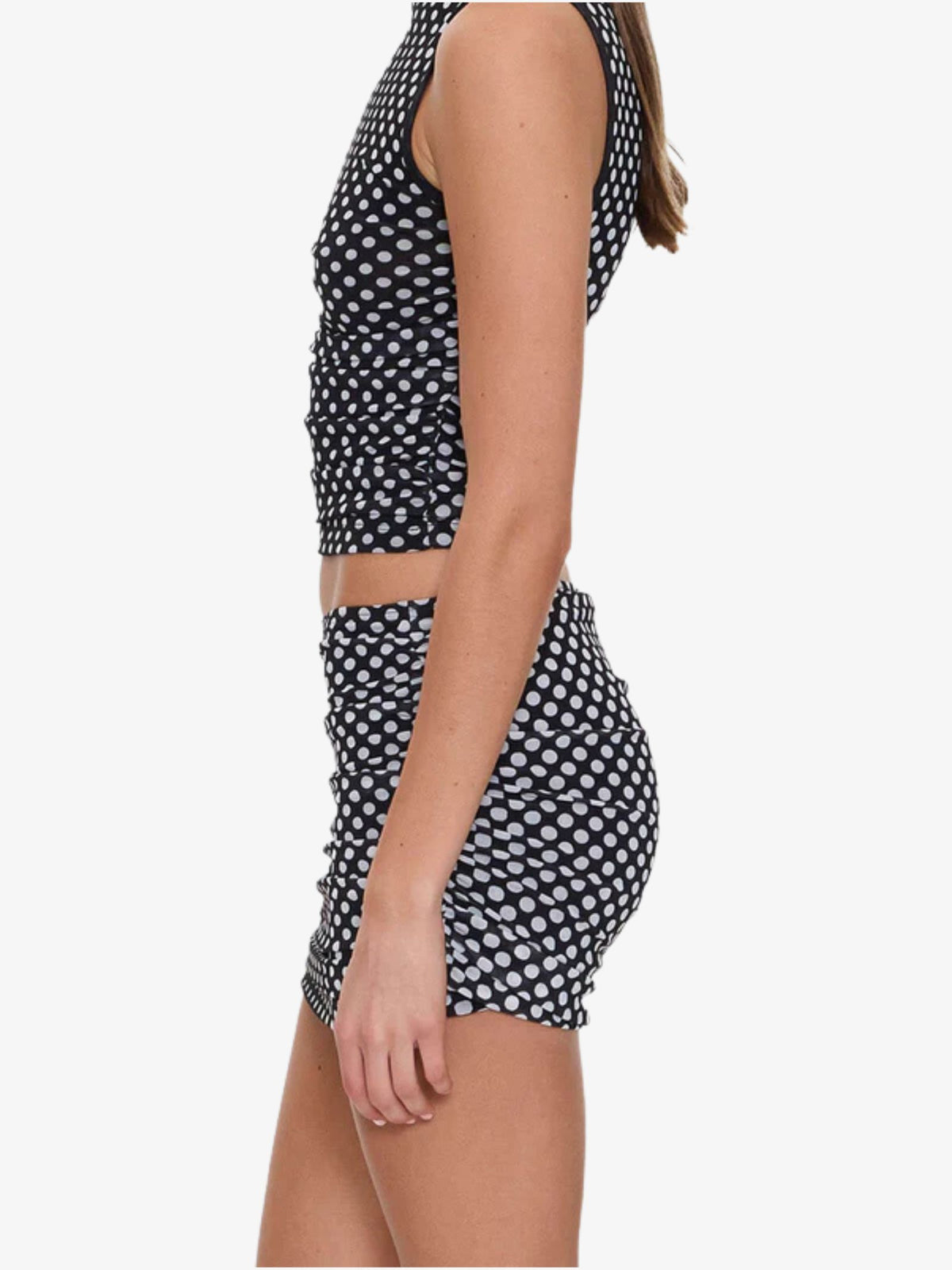 Thrills Disconnect Mesh Mini Skirt | Black