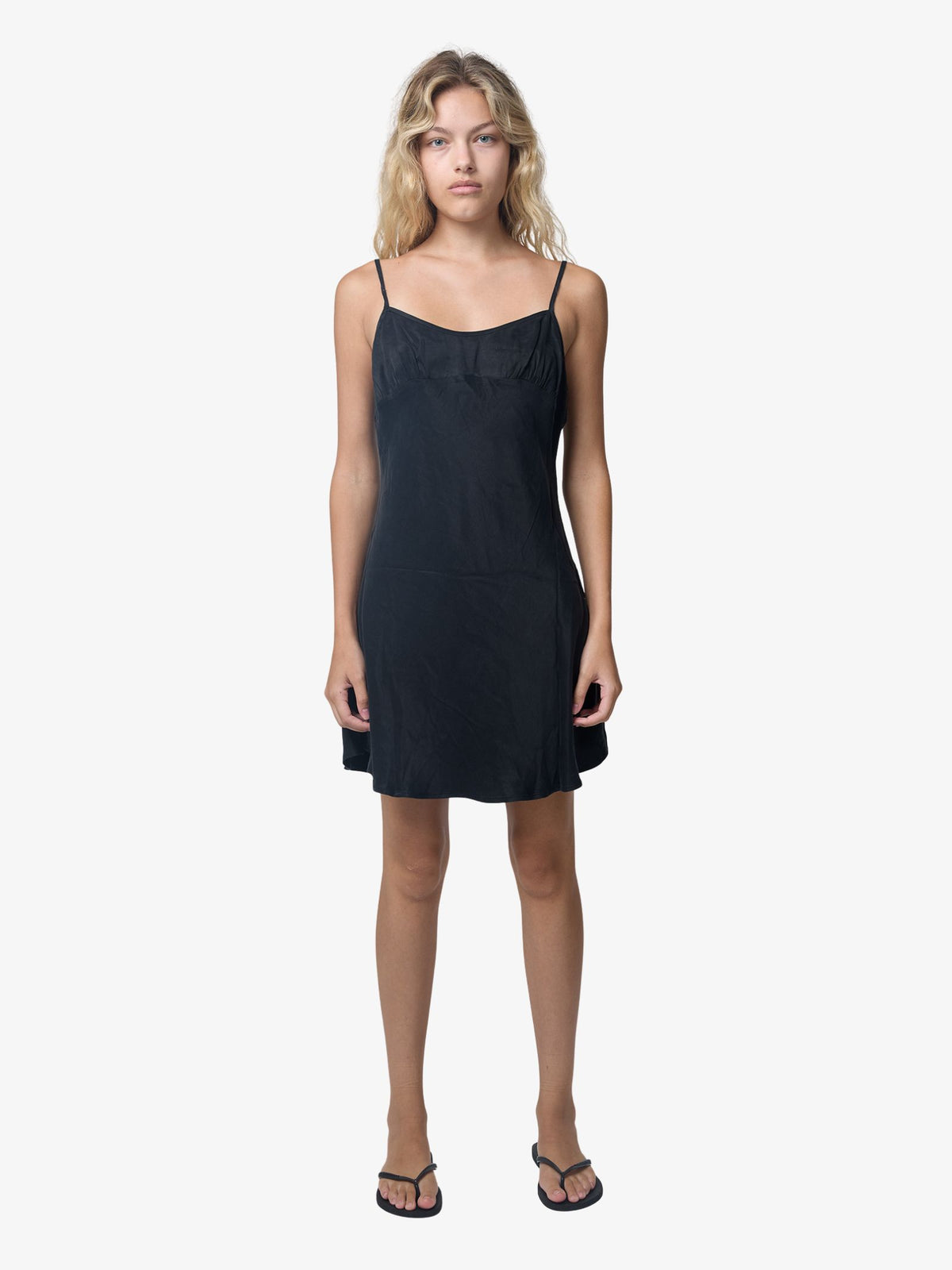 Thrills Elio Bias Mini Dress | Black