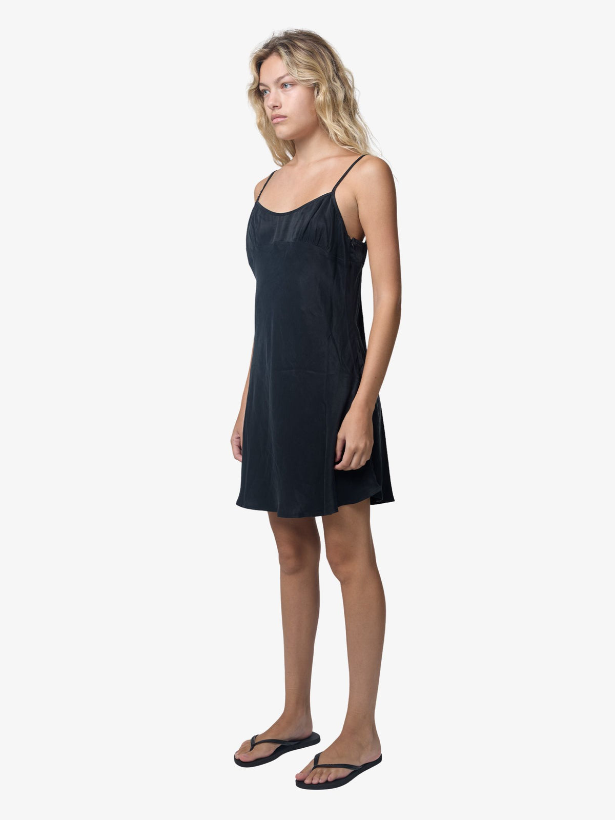 Thrills Elio Bias Mini Dress | Black