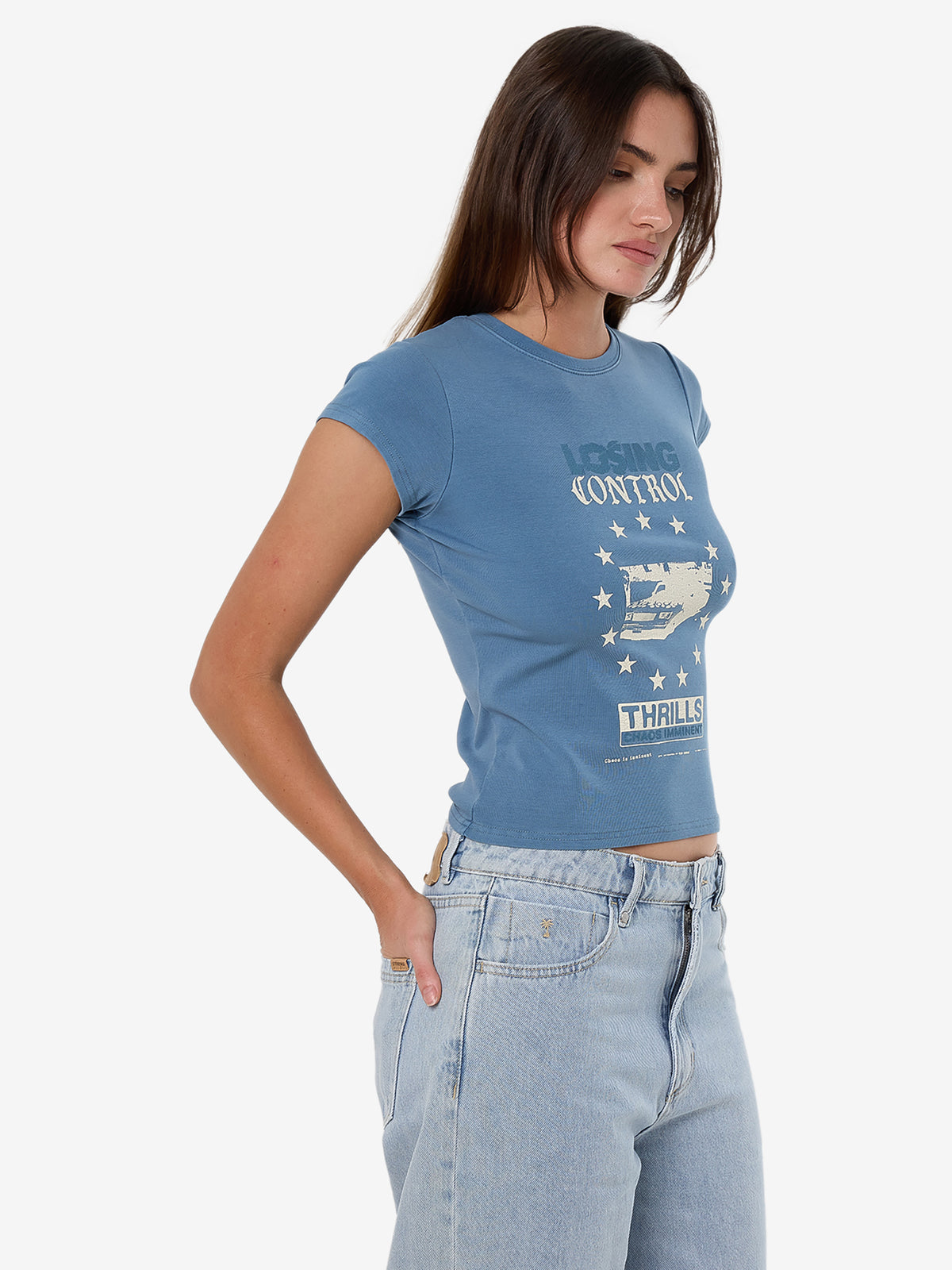 Thrills Losing Control Club Tee | Storm Blue