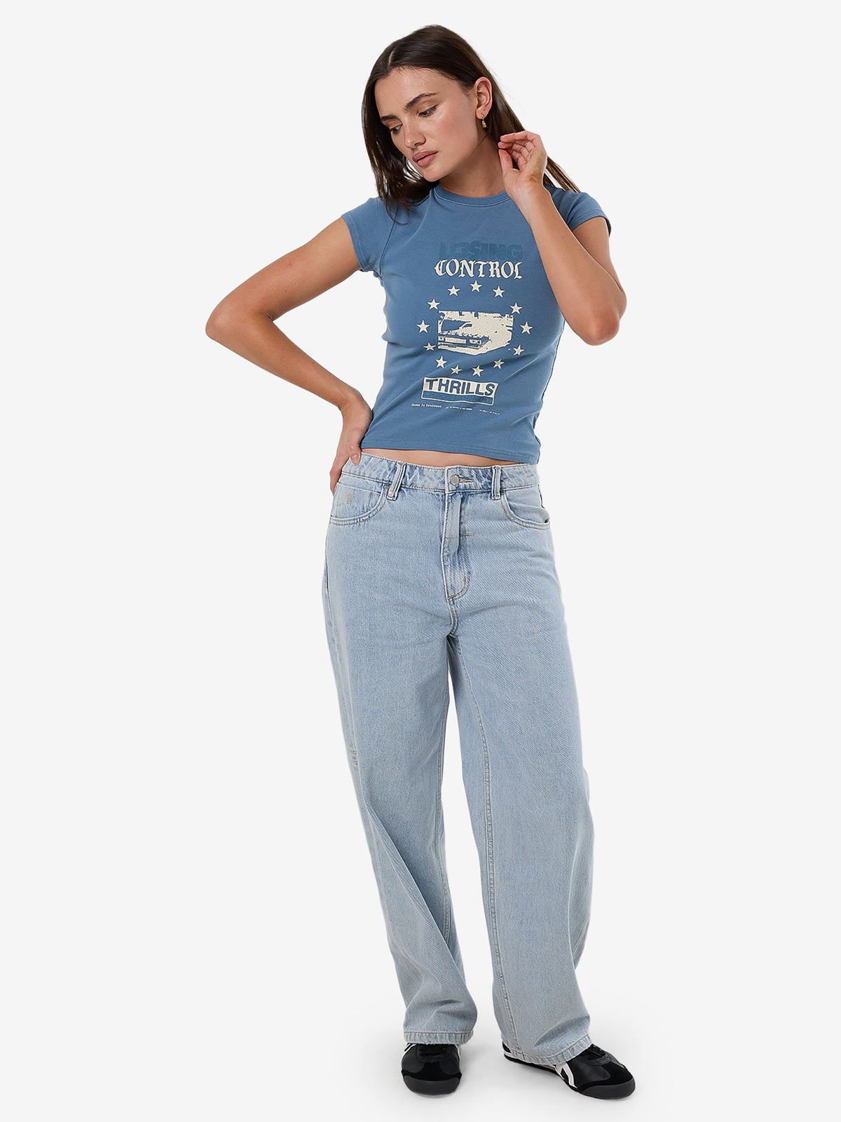 Thrills Losing Control Club Tee | Storm Blue