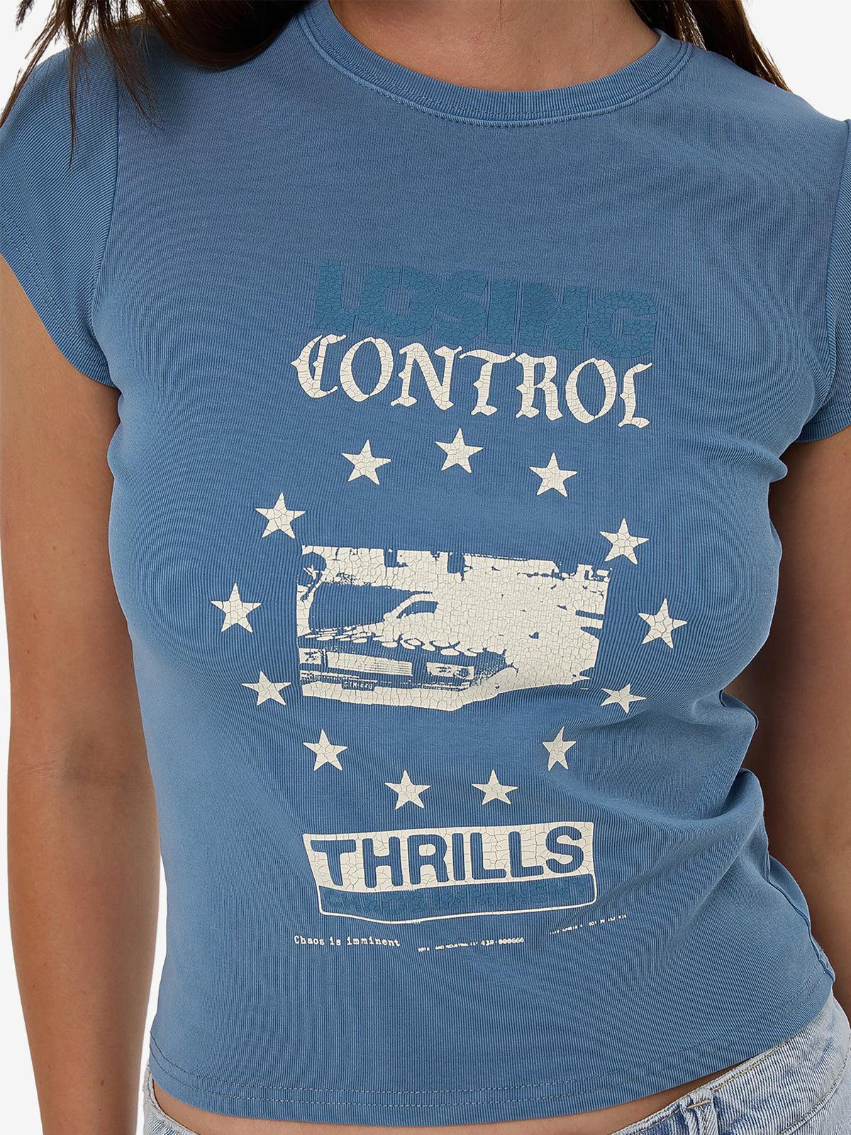 Thrills Losing Control Club Tee | Storm Blue