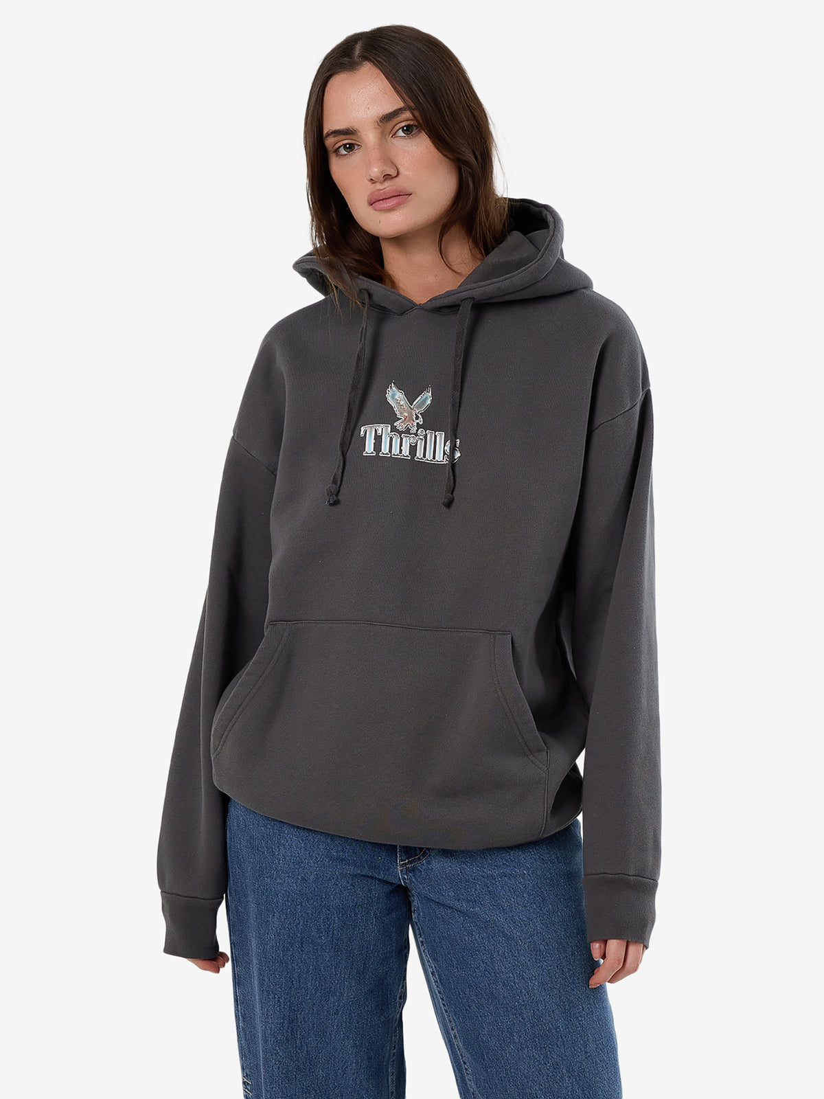 Thrills Strength and Glory Slouch Hood | MERCH BLACK