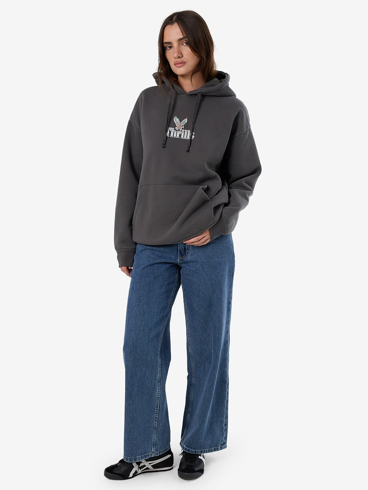 Thrills Strength and Glory Slouch Hood | MERCH BLACK