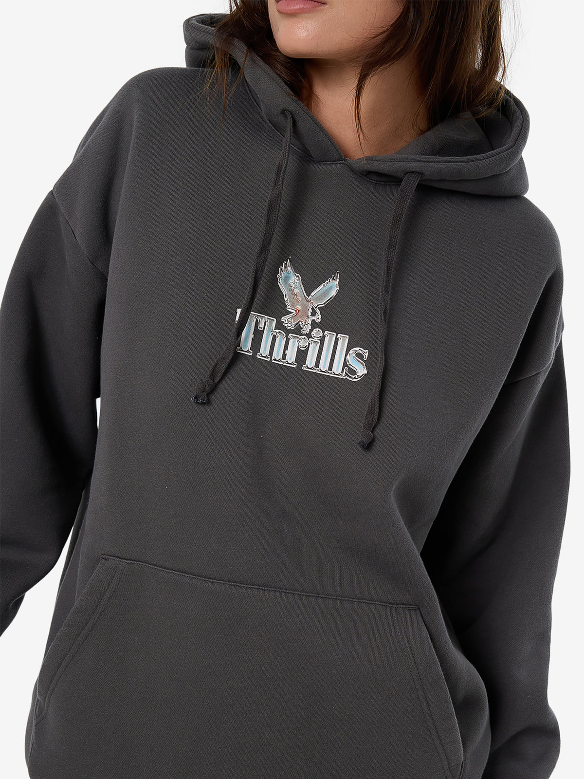 Thrills Strength and Glory Slouch Hood | MERCH BLACK