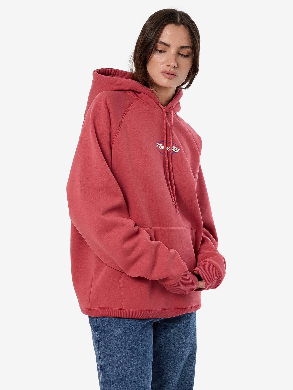 Thrills Fortune Flavours Raglan Hood | Redwood