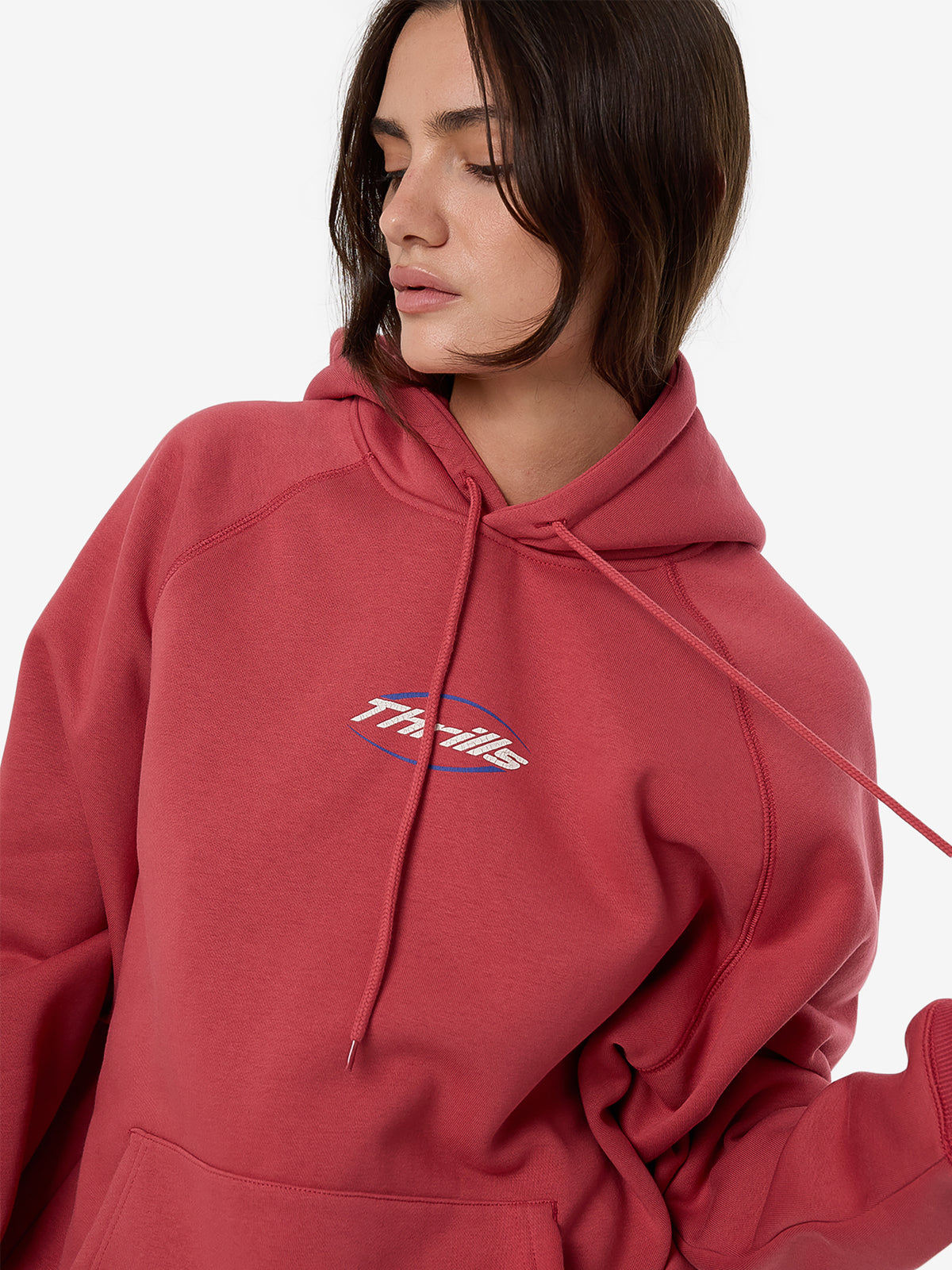 Thrills Fortune Flavours Raglan Hood | Redwood