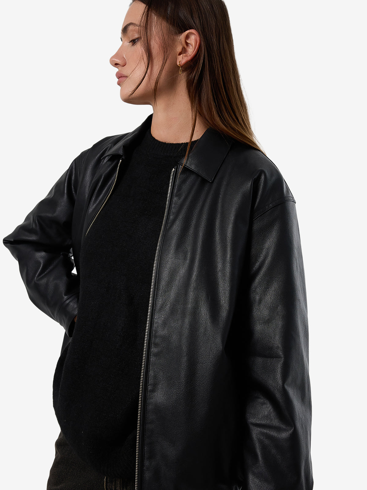 Thrills Miles Leather Jacket | BLACK