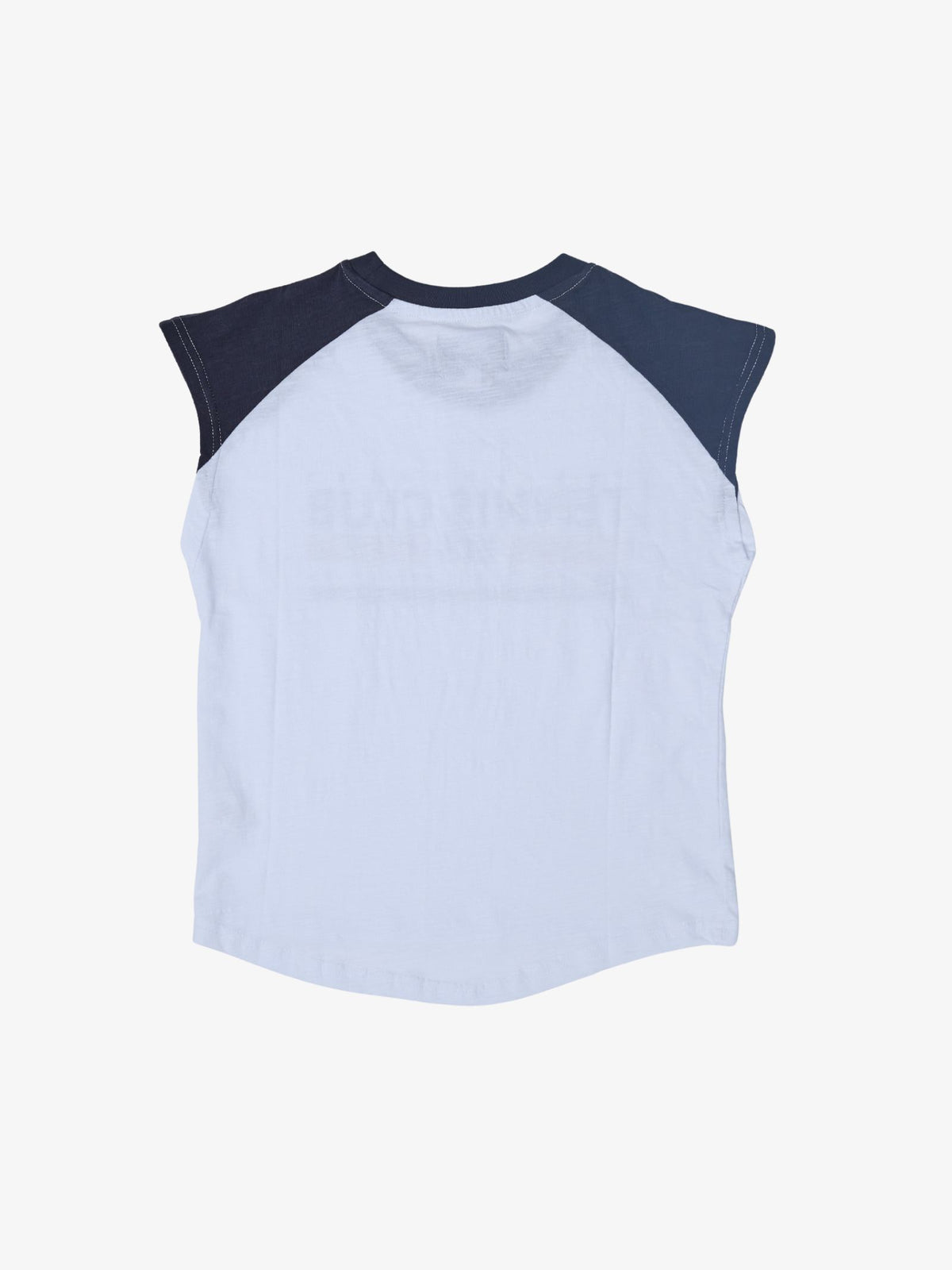 West Hollywood Sweat Club Los Angeles Tennis Raglan Tee | WHITE/NAVY