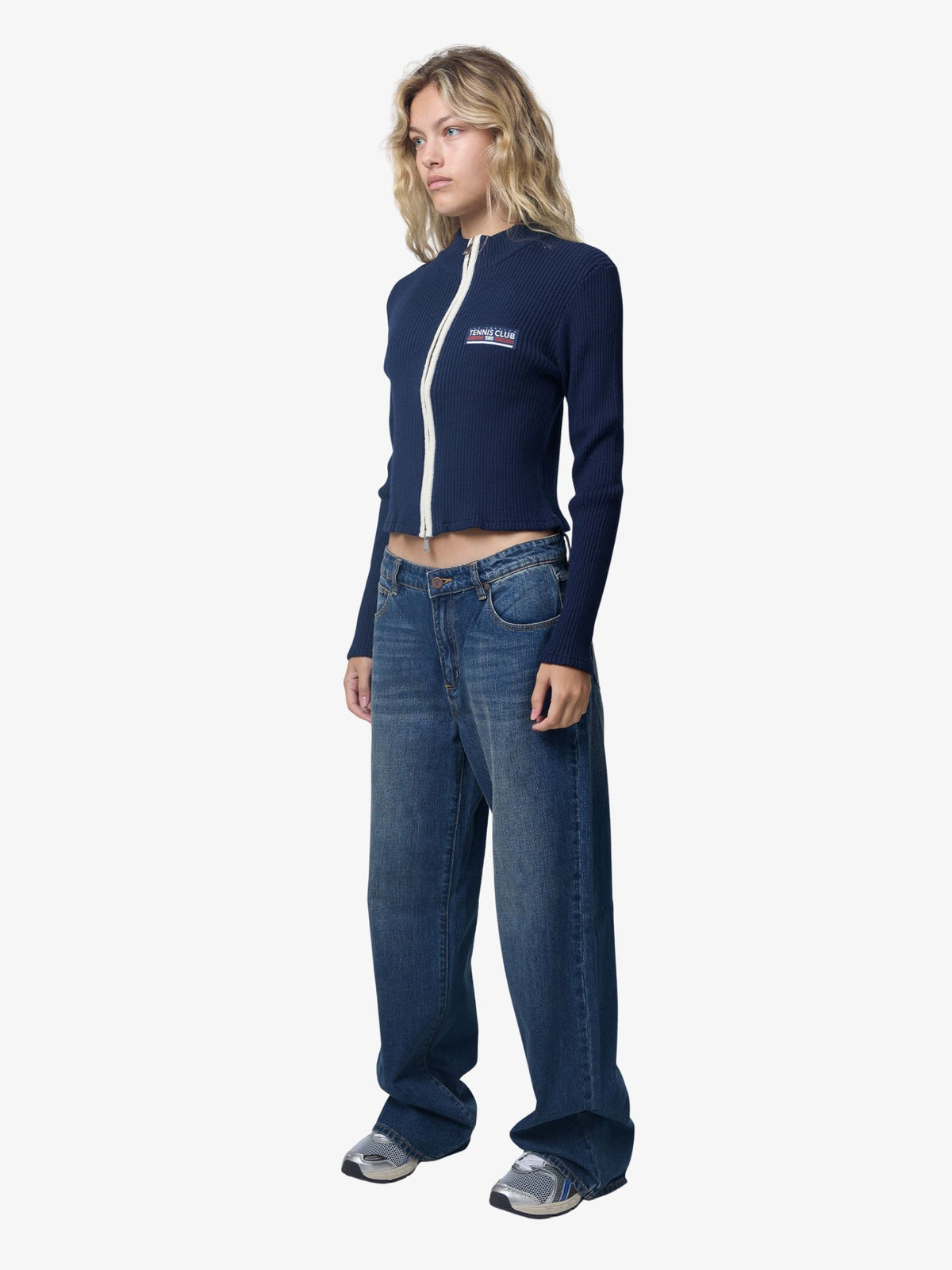 West Hollywood Sweat Club 1995 Tennis Club Knitted Jacket | NAVY