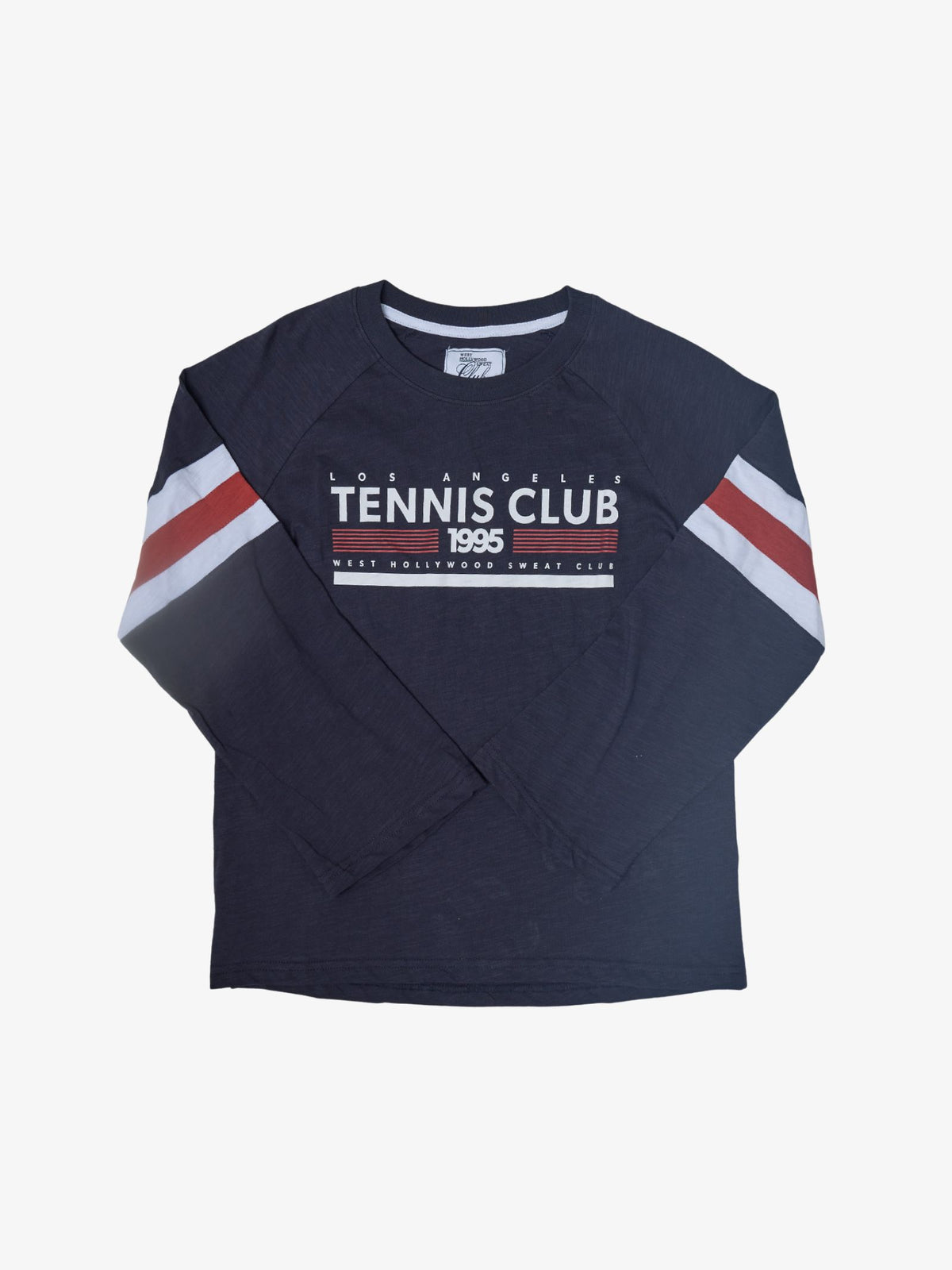 West Hollywood Sweat Club 1995 Tennis Club Raglan Tee | NAVY