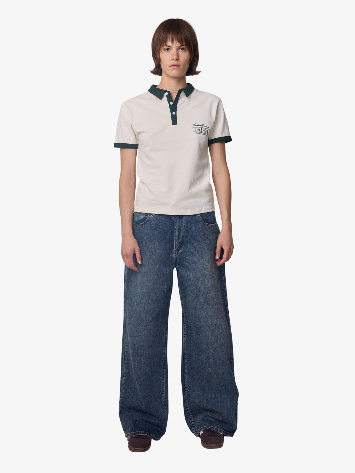 West Hollywood Sweat Club American Sportswear Relaxed Shirt | CREAM/BOTTLE