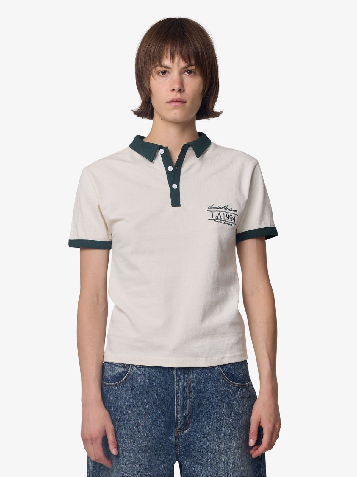 West Hollywood Sweat Club American Sportswear Relaxed Shirt | CREAM/BOTTLE