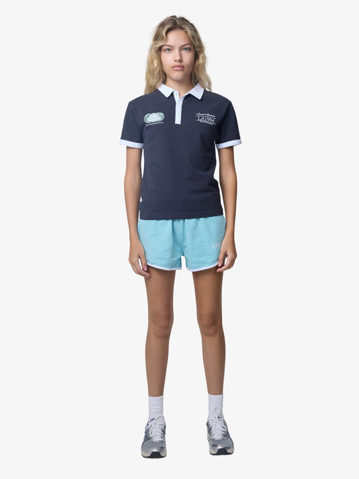 West Hollywood Sweat Club American Sportswear Polo Shirt | NAVY/WHITE