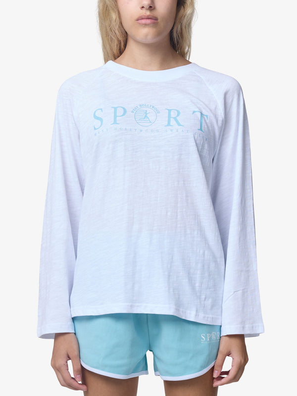 Sport Oversized Raglan Long Sleeve Tee