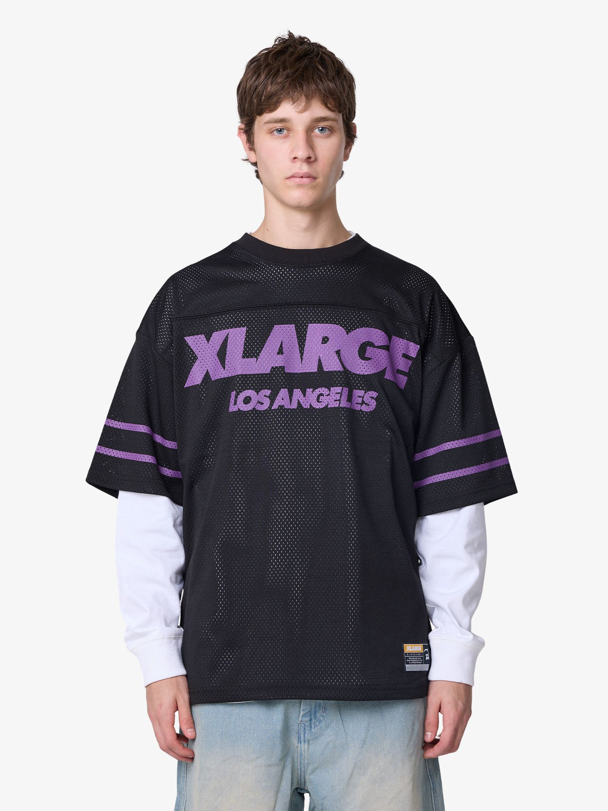 Xlarge Burning Peace Match Tee | BLACK