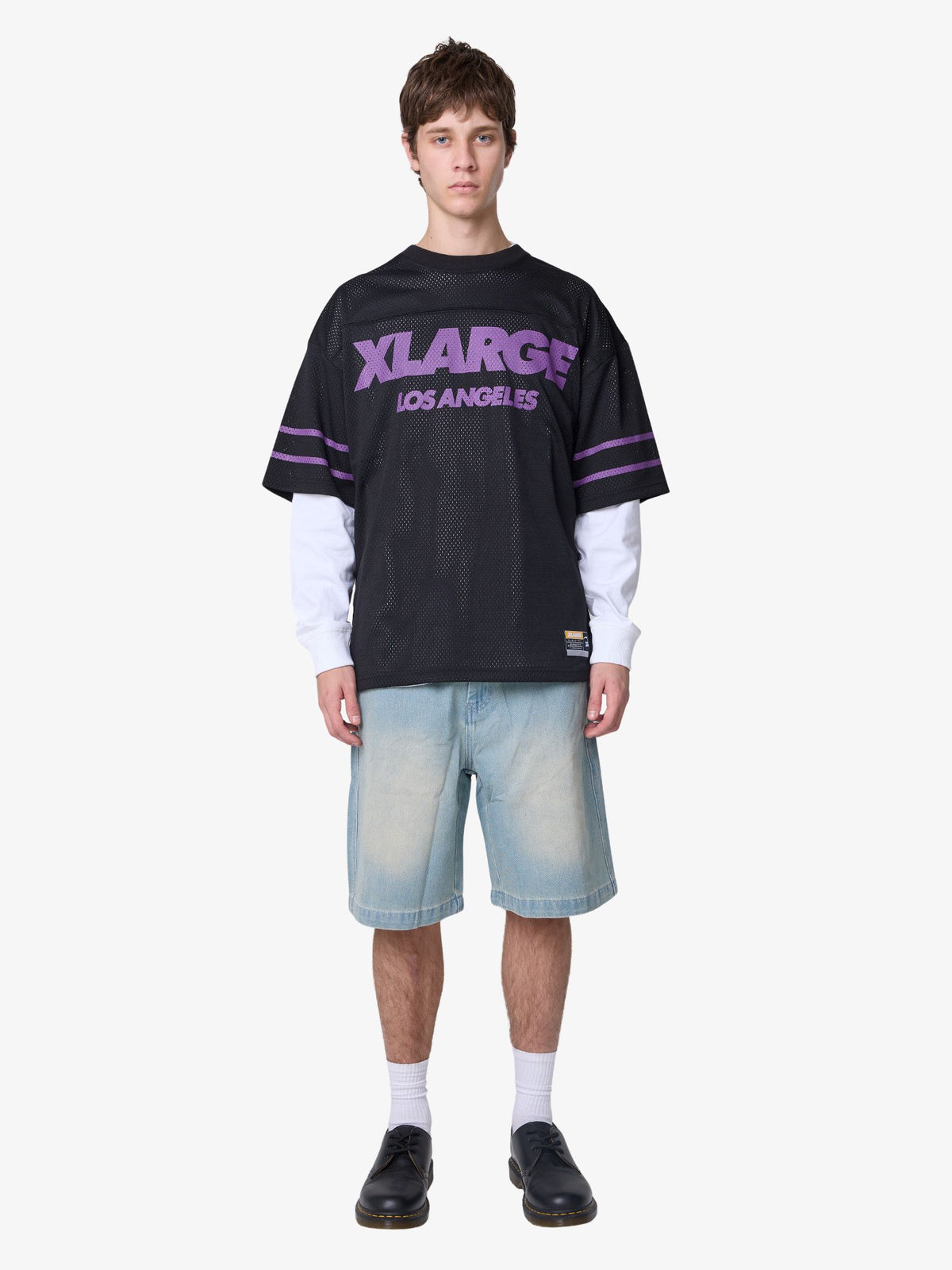 Xlarge Burning Peace Match Tee | BLACK