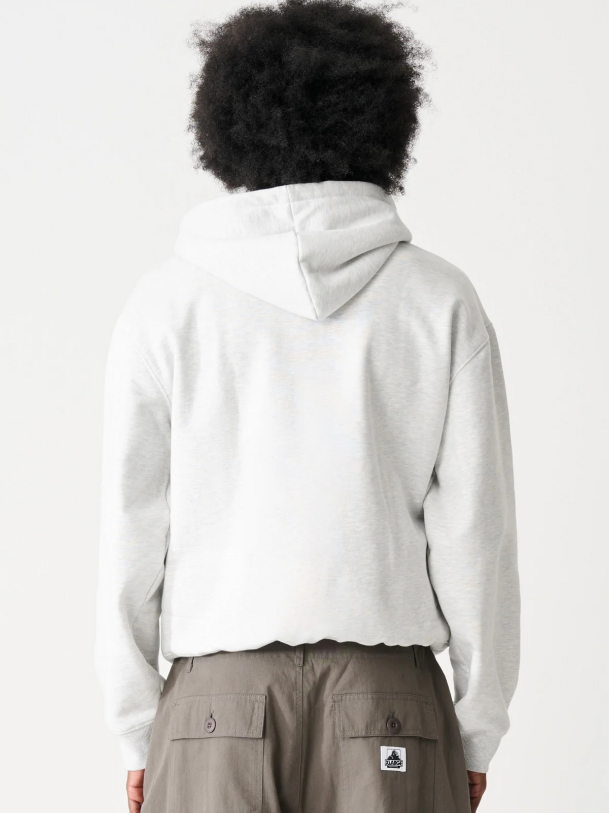 Xlarge Mark Zip Thru Hood | Snow Marle