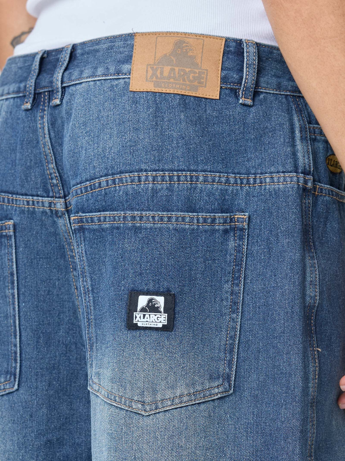 Xlarge Baggy Bull Denim 91 Shorts | Faded Blue