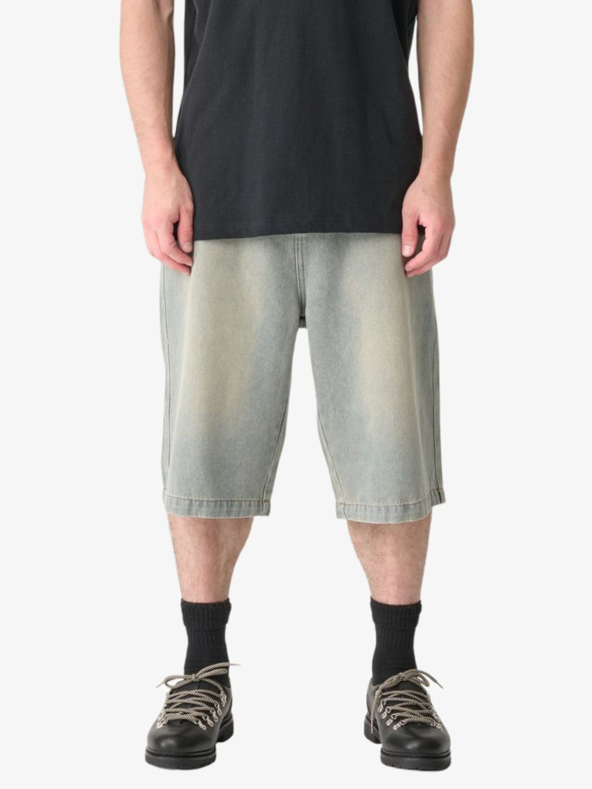 Xlarge Baggy Bull Denim 91 Shorts | Stained Blue