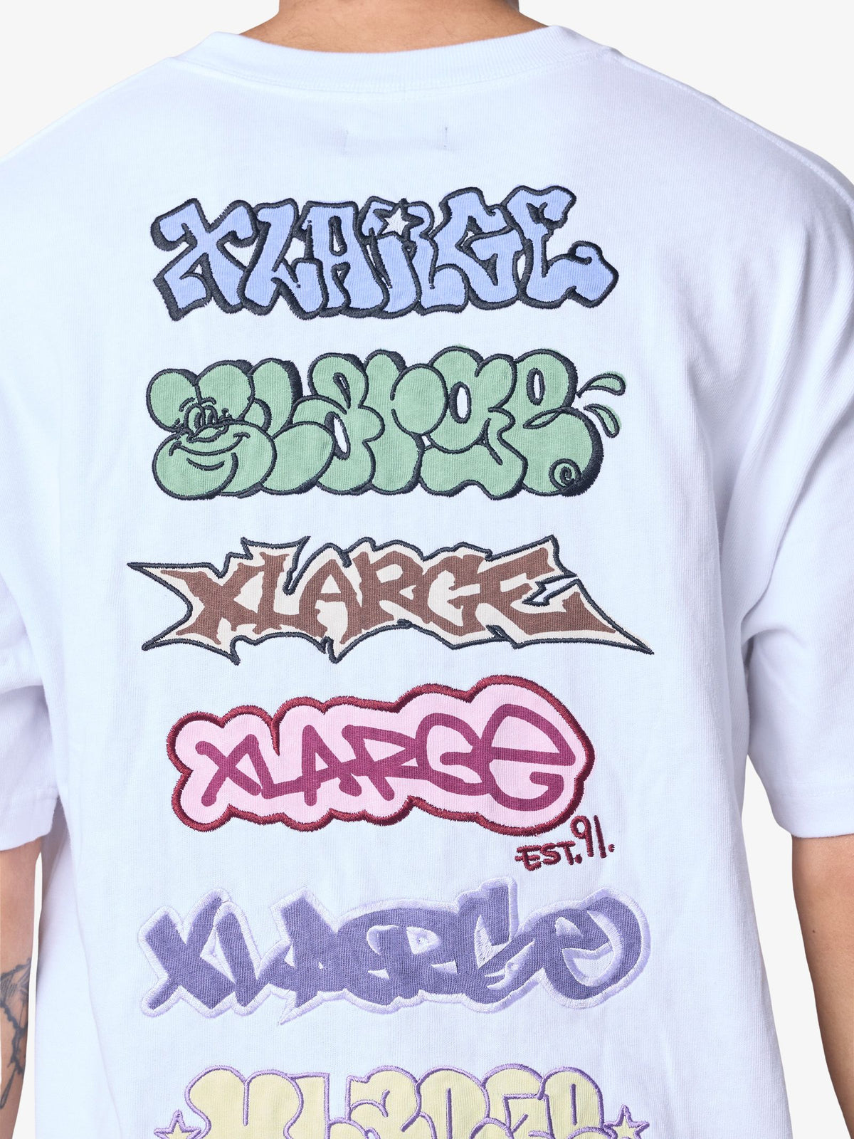 Xlarge Graffiti Gorilla Fit Tee | White