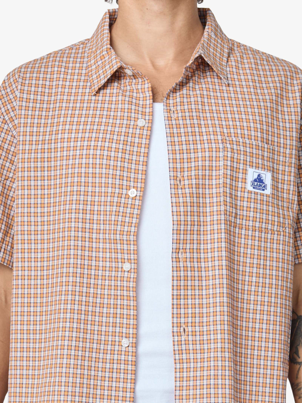 Xlarge Eli Short Sleeve Shirt | Orange
