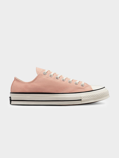 Unisex Converse Chuck 70 Summer Tone Low Top Sneakers in Cheeky Coral