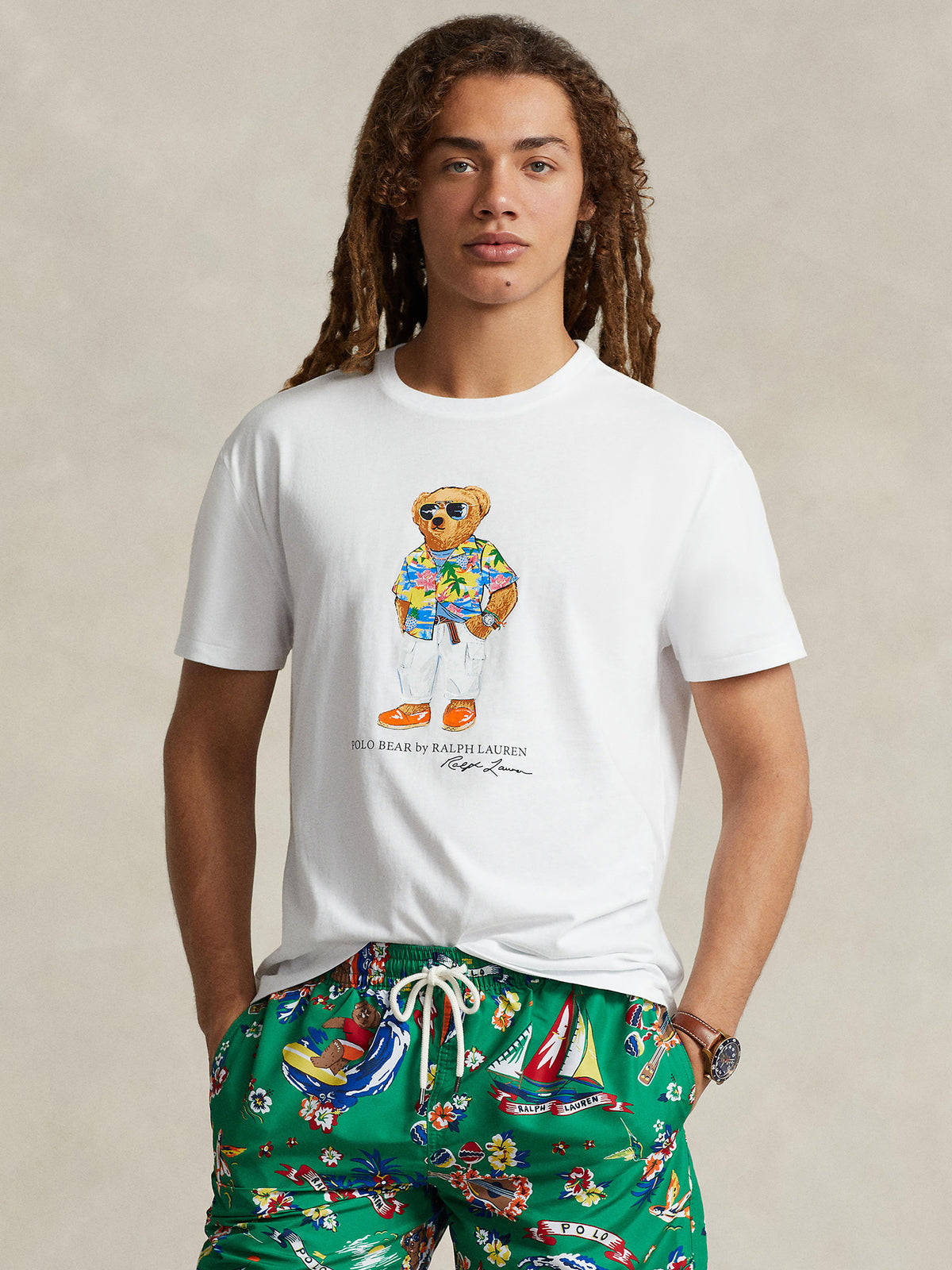 Polo Ralph Lauren Beach Club Bear | White