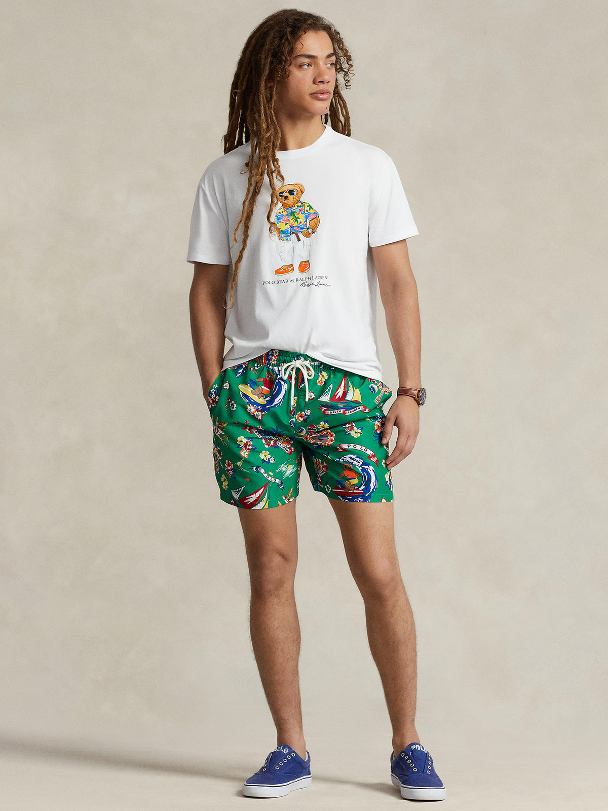 Polo Ralph Lauren Beach Club Bear | White