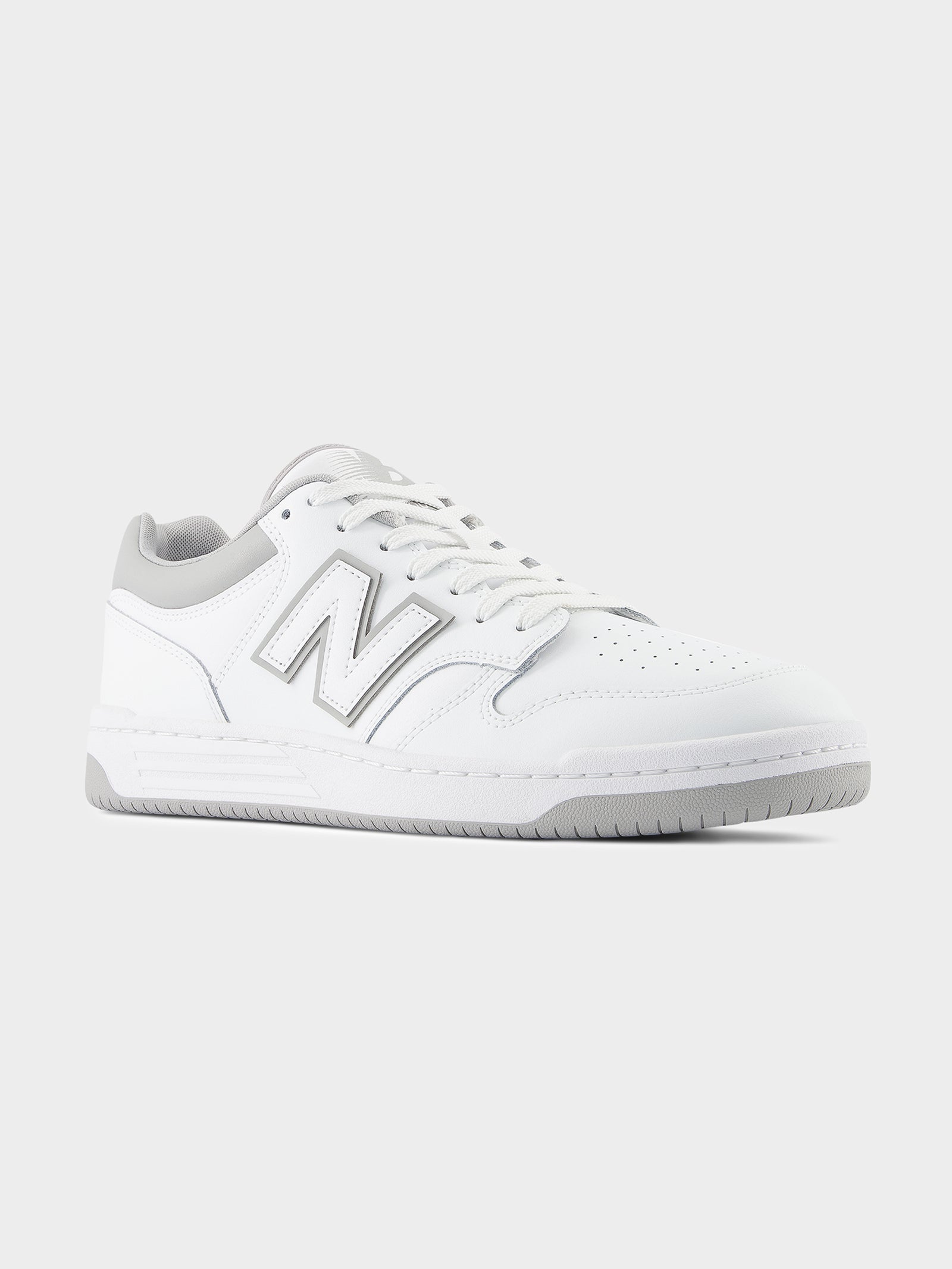 Unisex 480 Sneakers in White & Grey