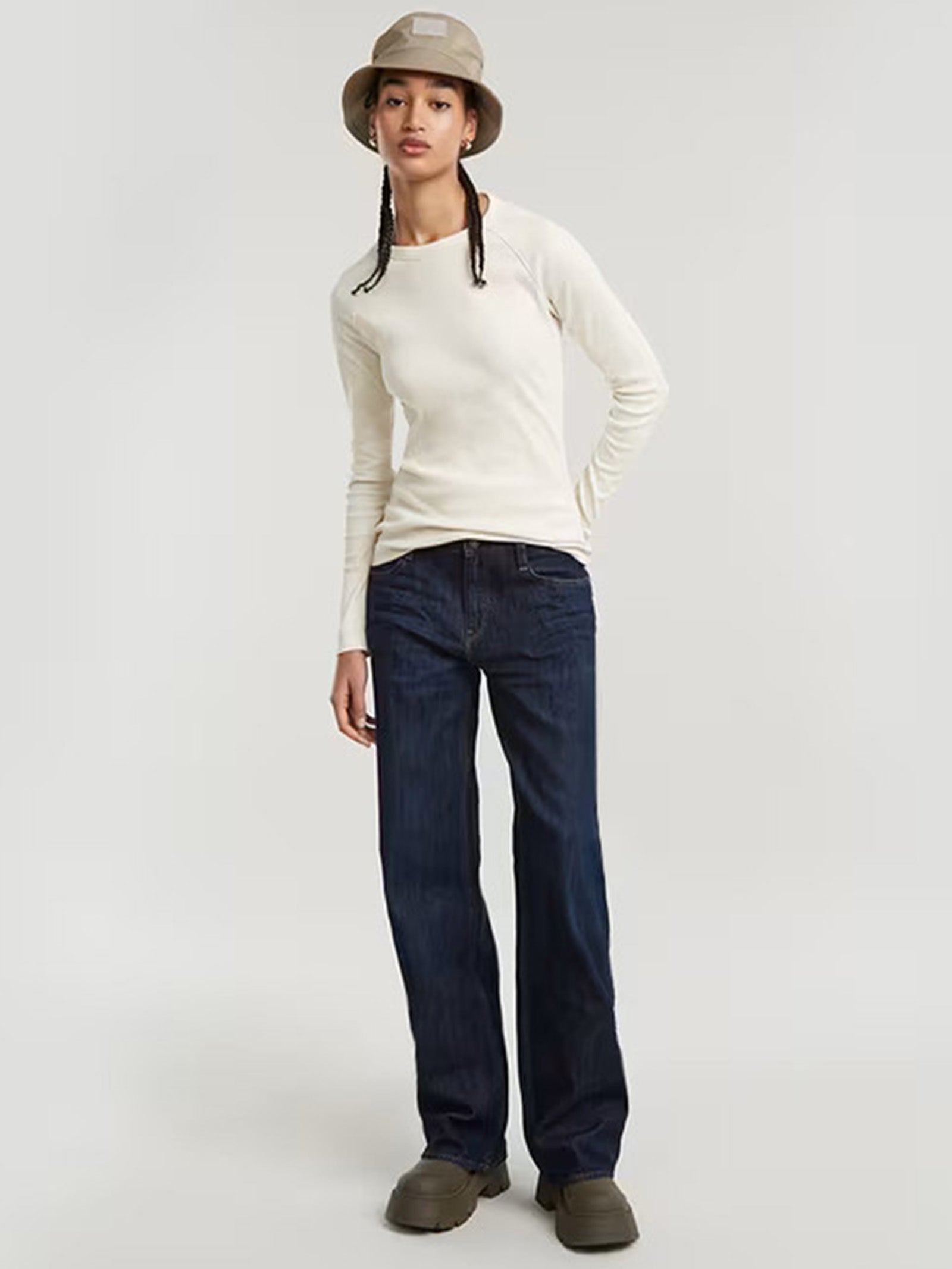 G-STAR Jeans Judee Donna - Vita Bassa E Gamba Larga - Cotone Comodo - Stile Casual - Foto 11