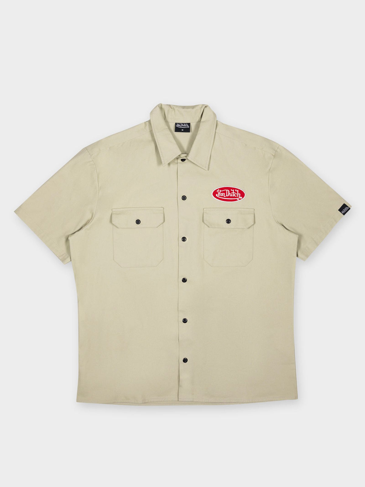 Unisex Short Sleeve Shirt in Taupe