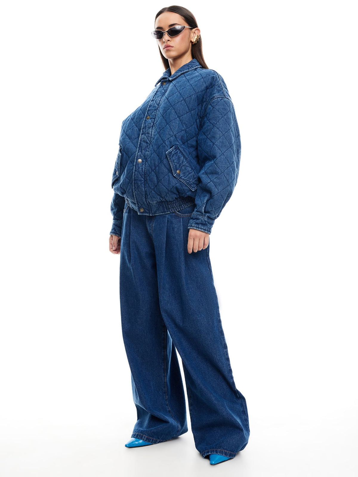 Lioness Kenny Denim Bomber | Dark Denim