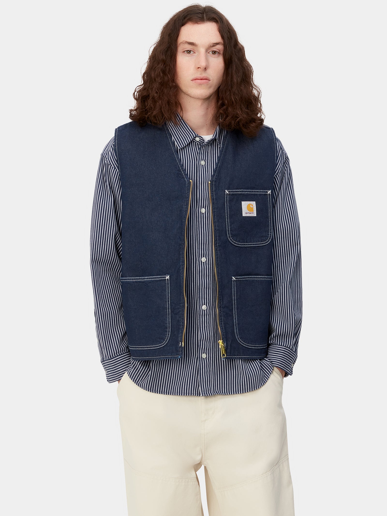 Chore Zip-Through Denim Vest