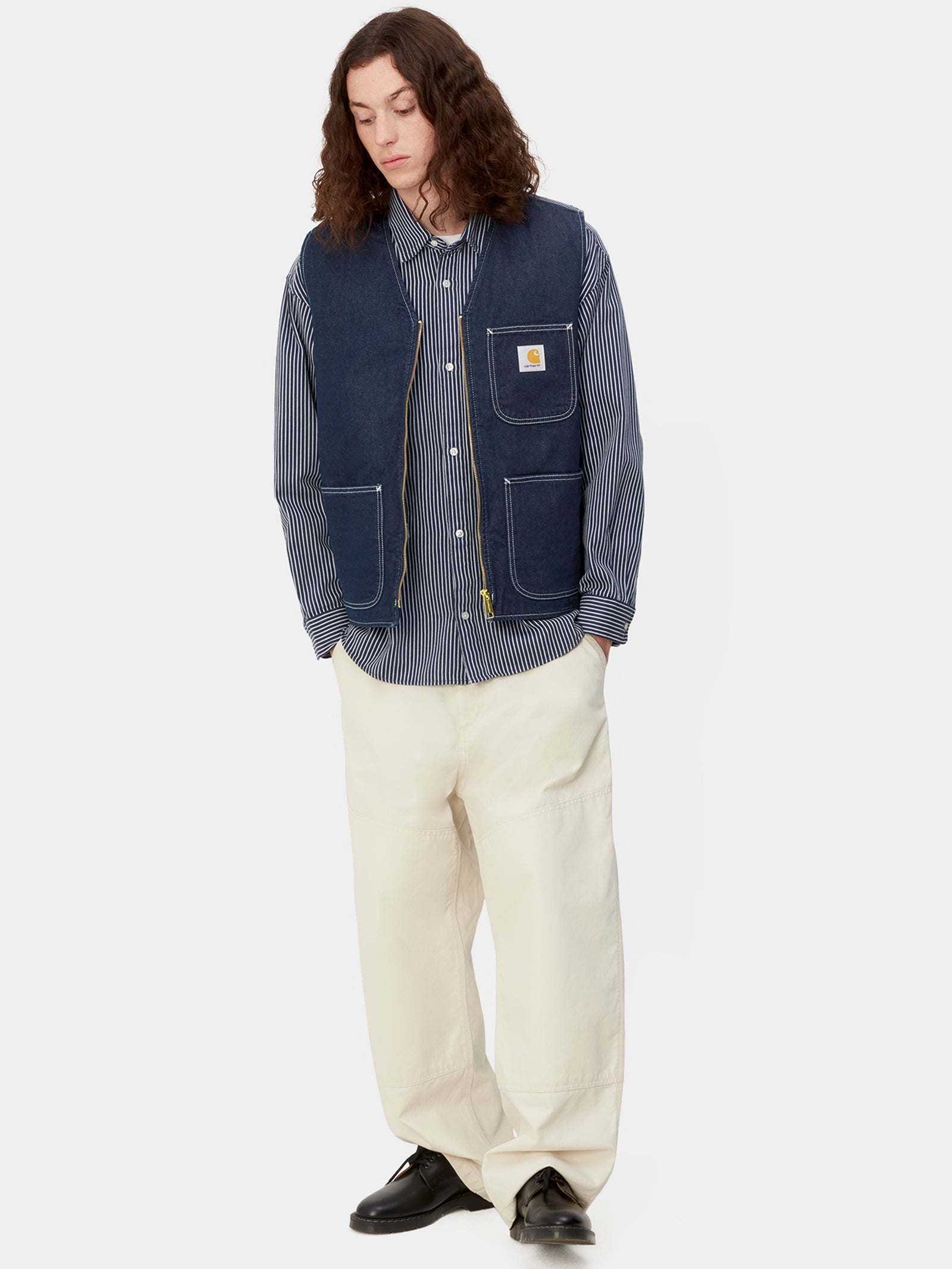Chore Zip-Through Denim Vest