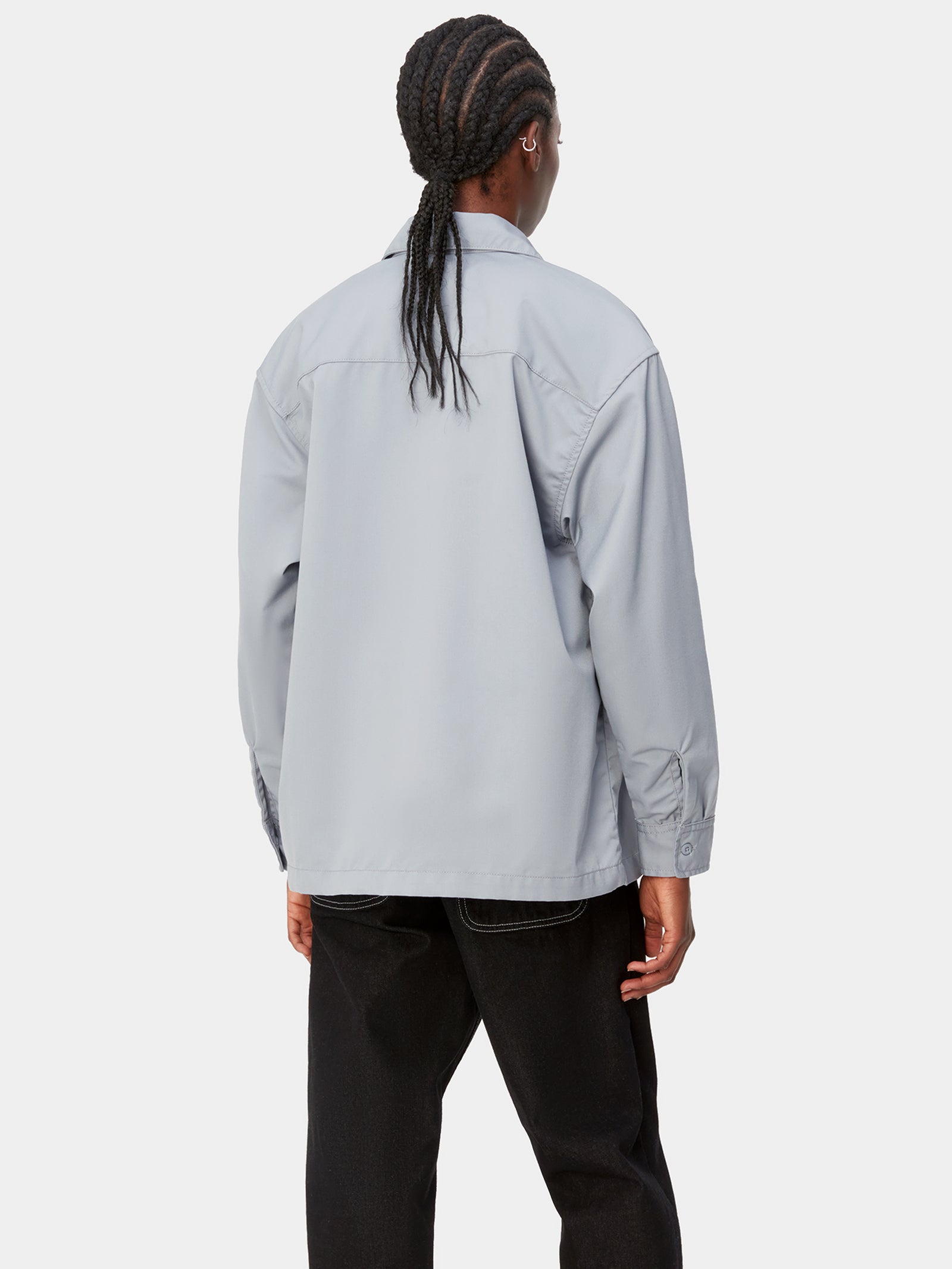 Long Sleeve Craft Shirt in Mirror Blue
