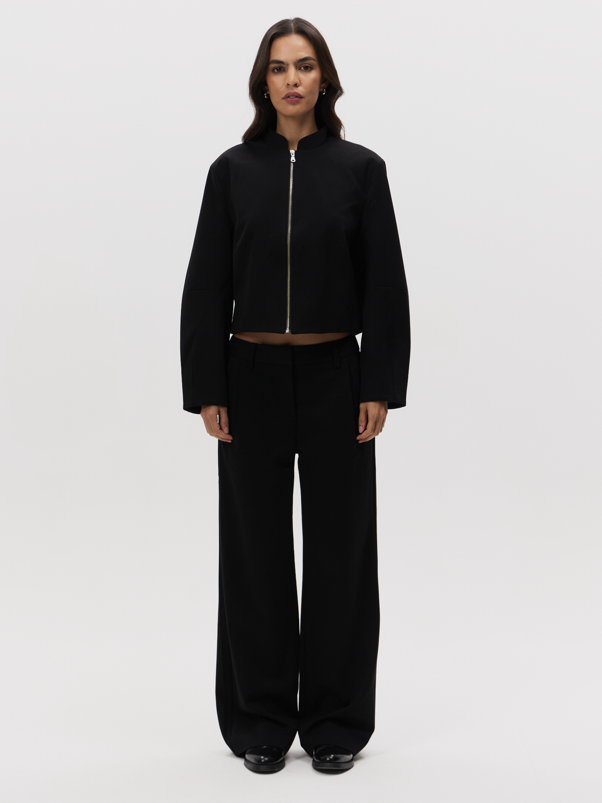 MSE Zip Front Bomber | Black