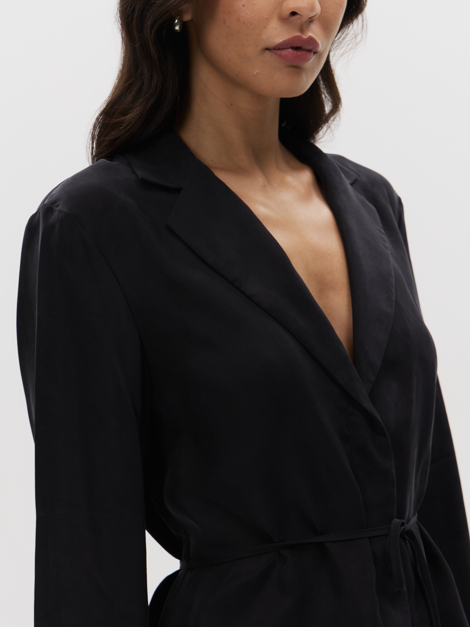 Chere Cupro Wrap Blouse