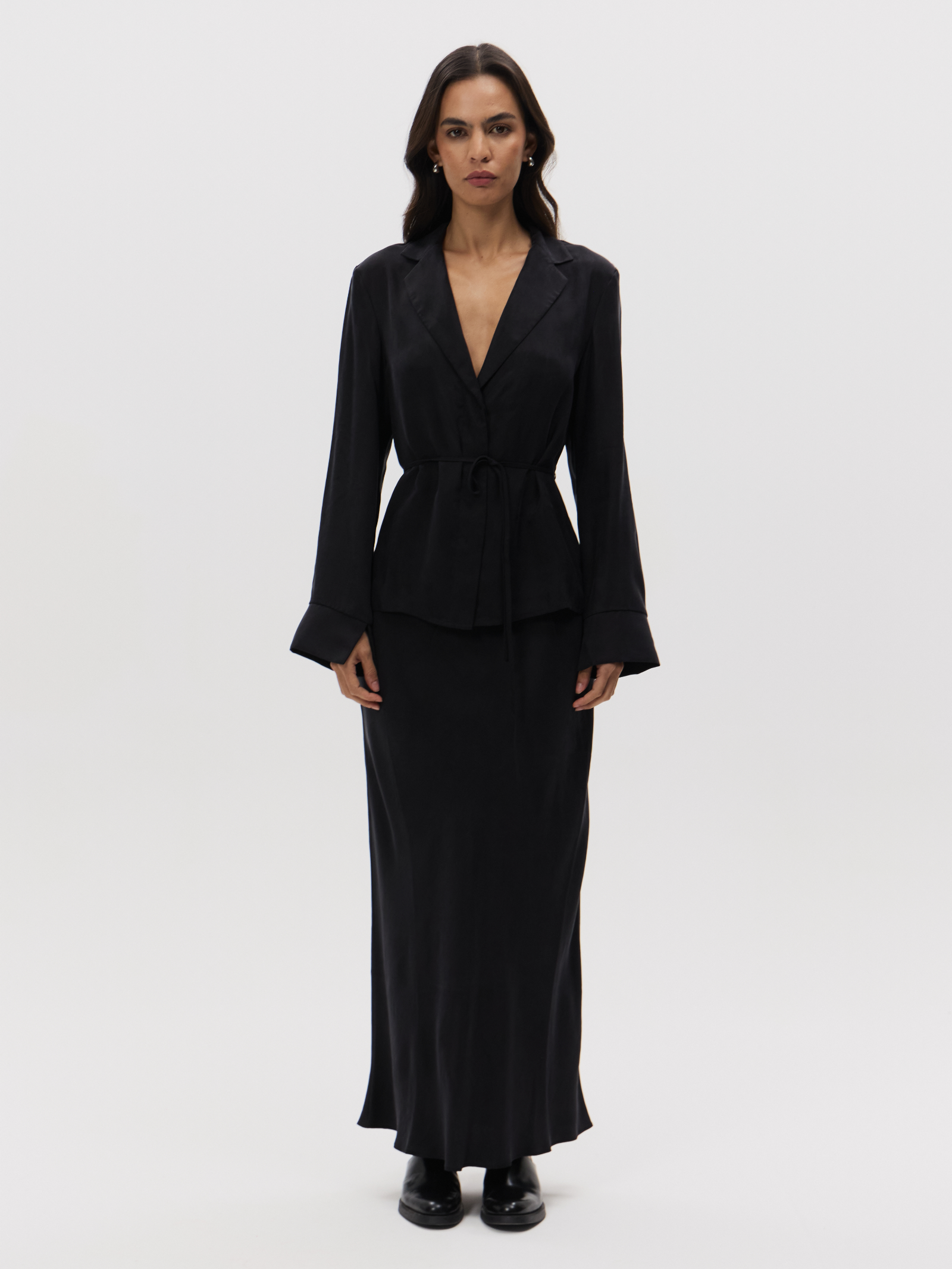 Chere Cupro Wrap Blouse