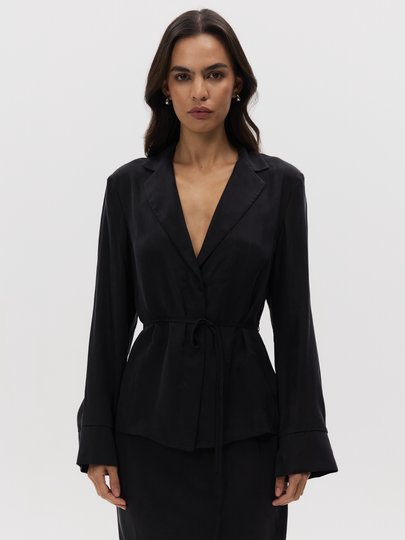 Chere Cupro Wrap Blouse