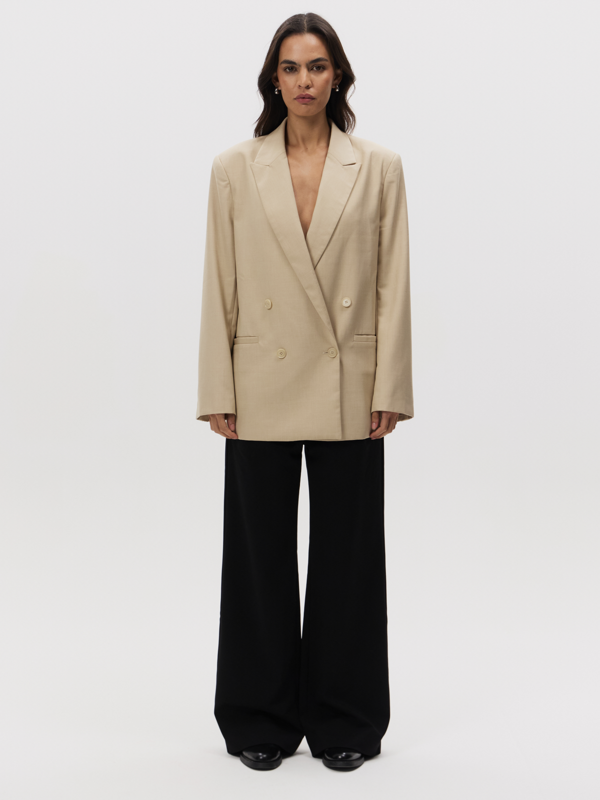 MSE Double Breasted Blazer | Natural