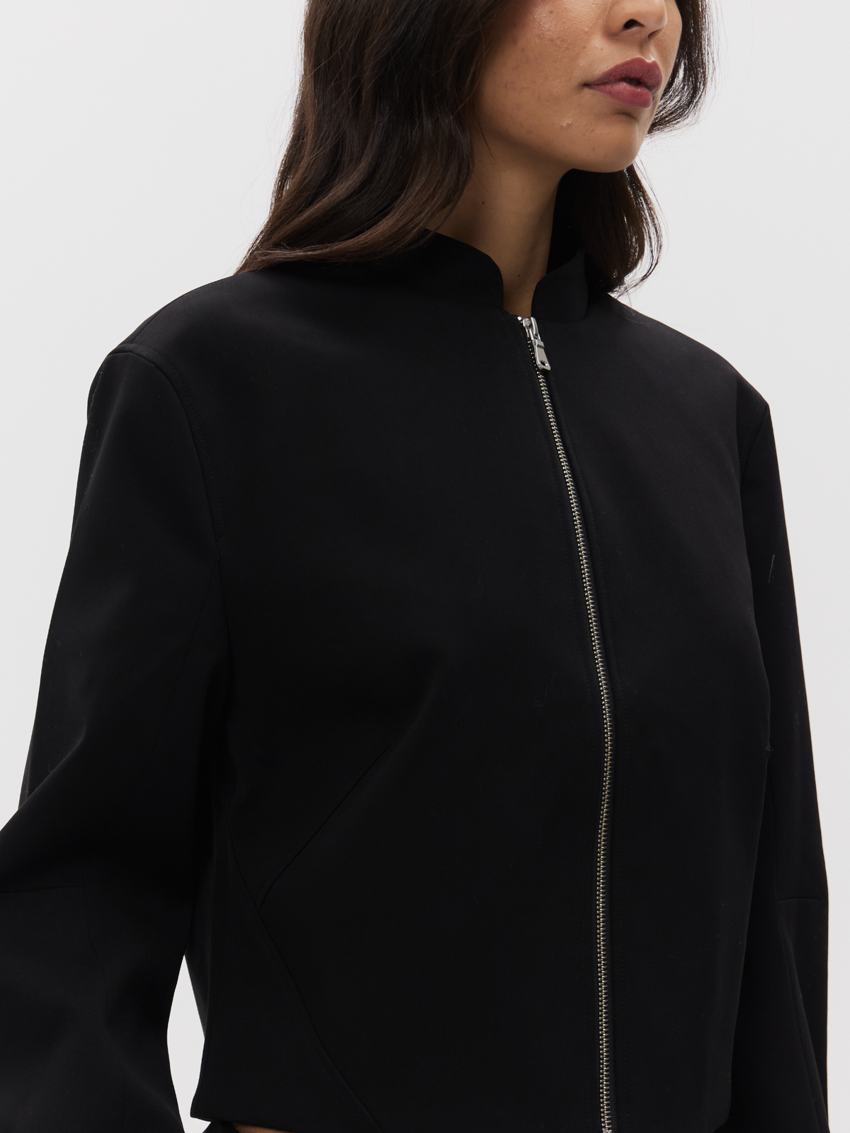 MSE Zip Front Bomber | Black