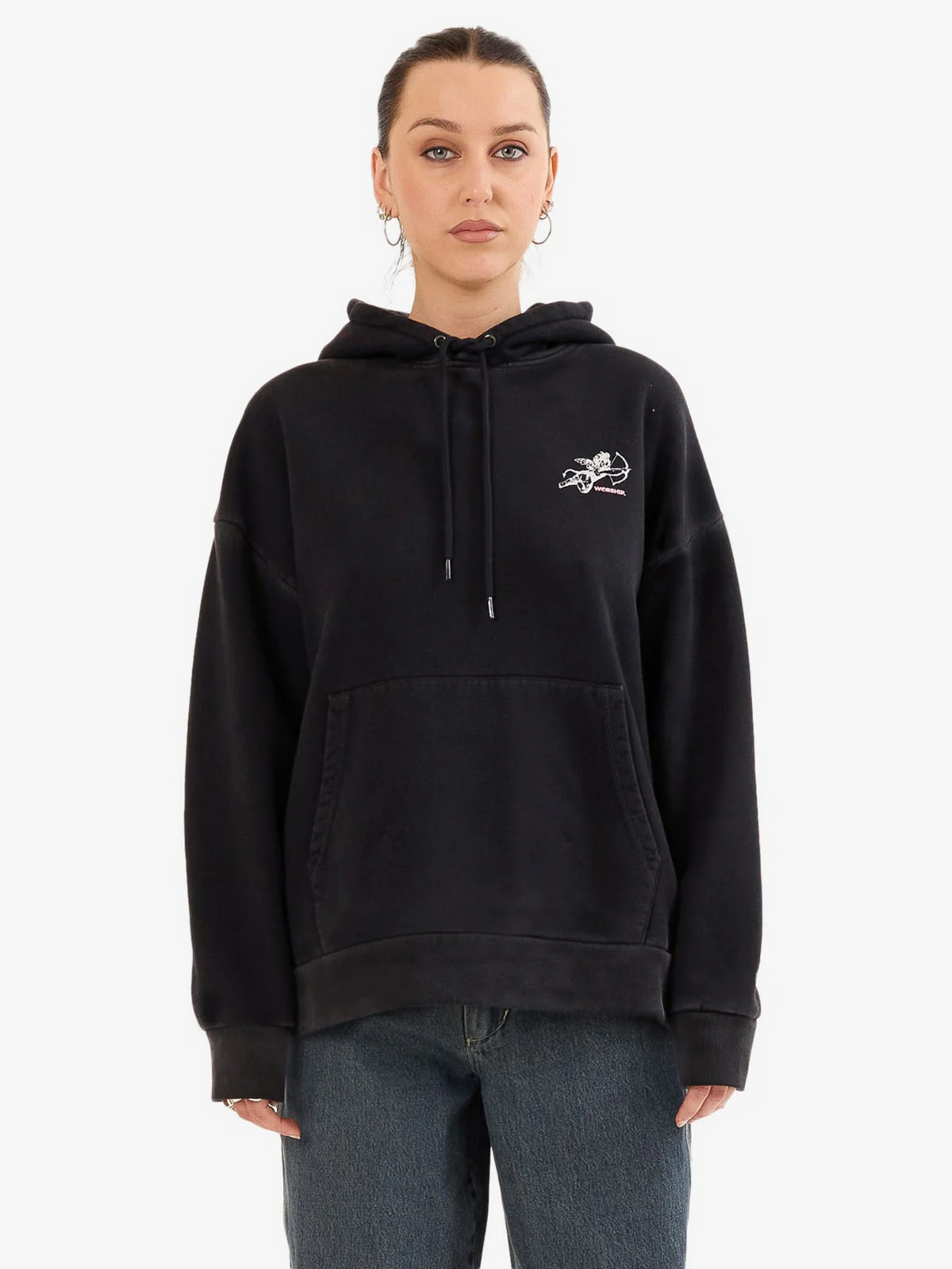 Worship Cherub Box Fit Hood | Black Vintage Fade