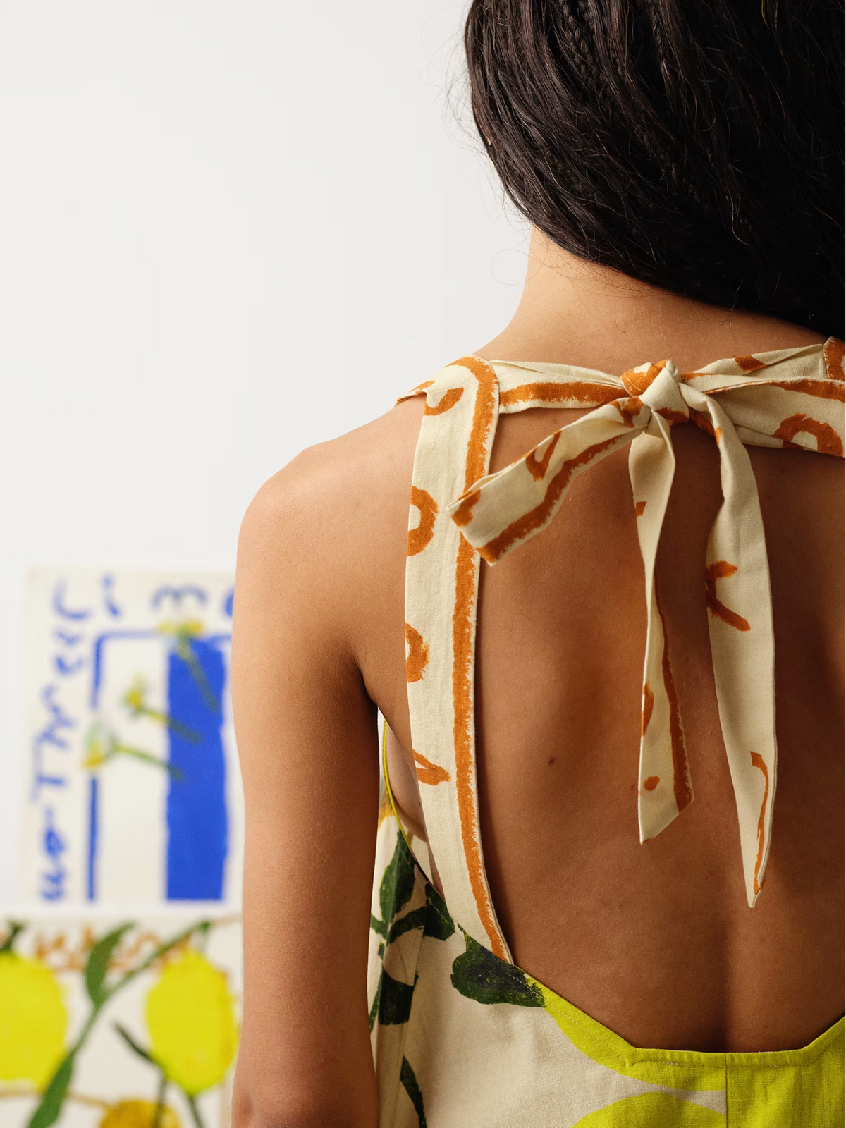 Topshop A-Line Mini Dress | Lemon Print