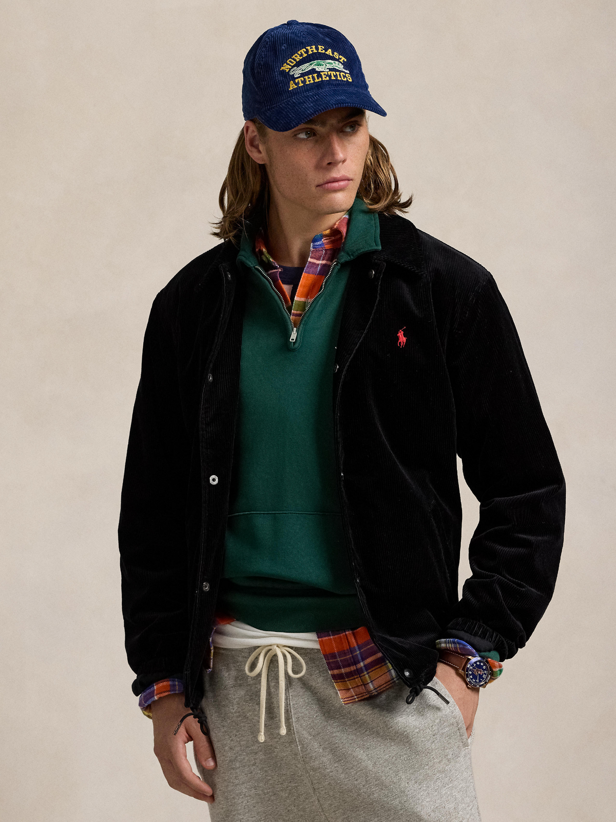 Polo Ralph Lauren Corduroy Coach Jacket | Polo Black