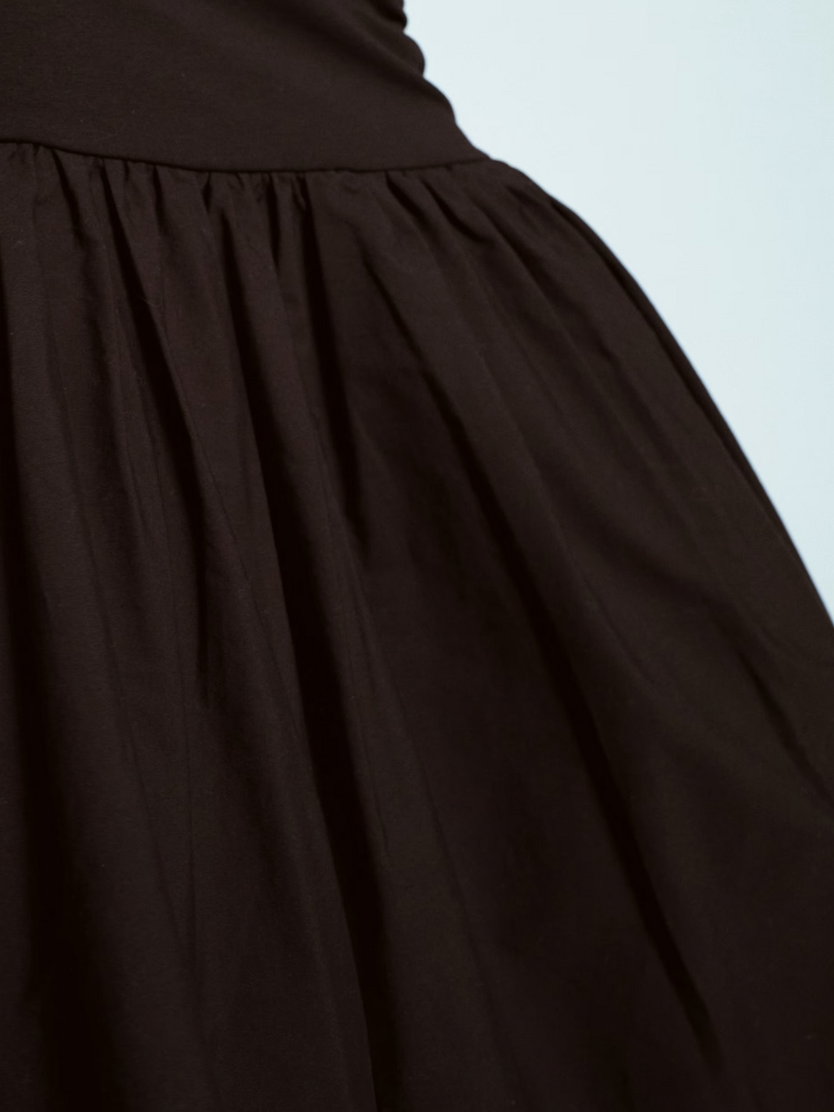 Topshop Poplin Full Skirt | Black